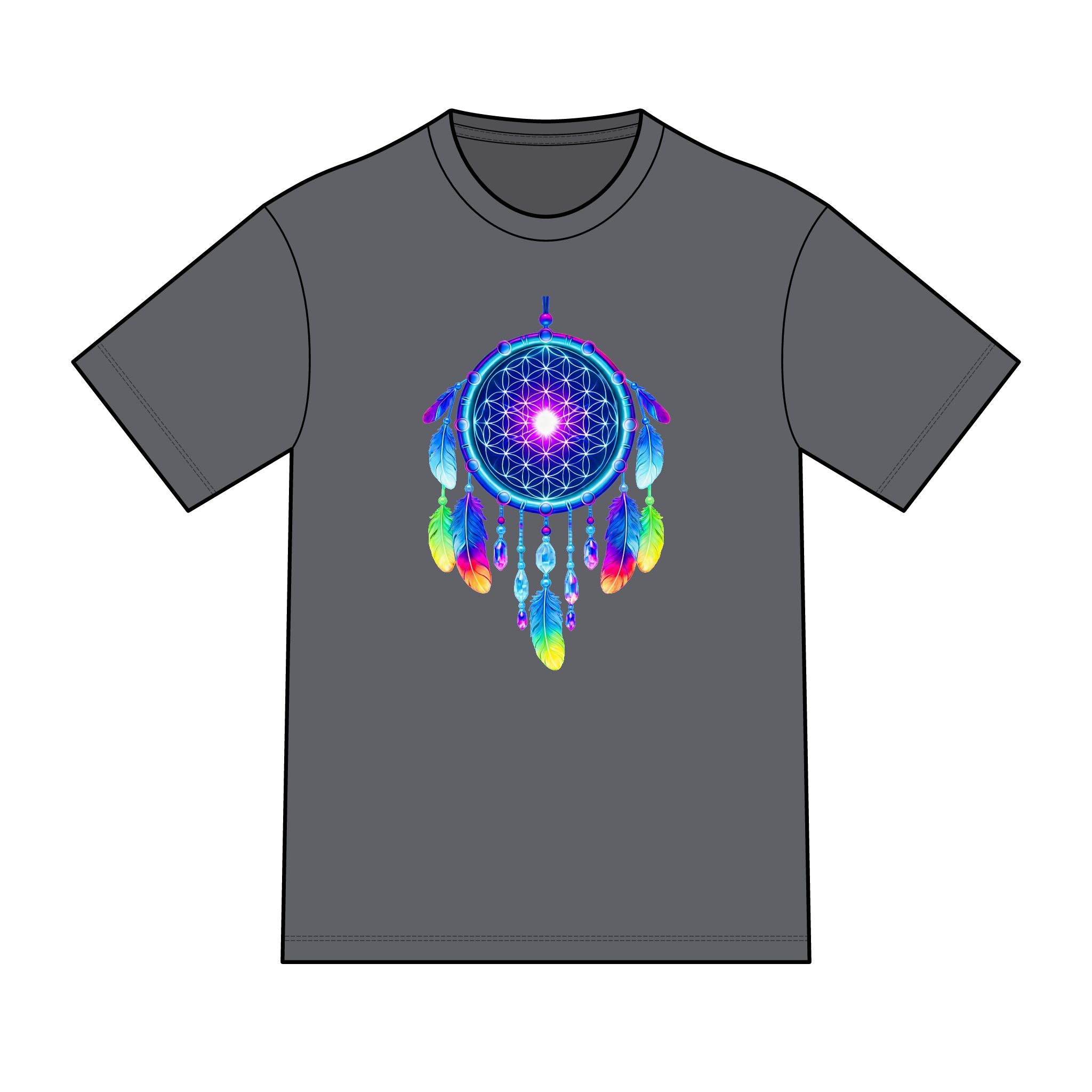 magic warpaint 10 shirt - neon dreamcatcher