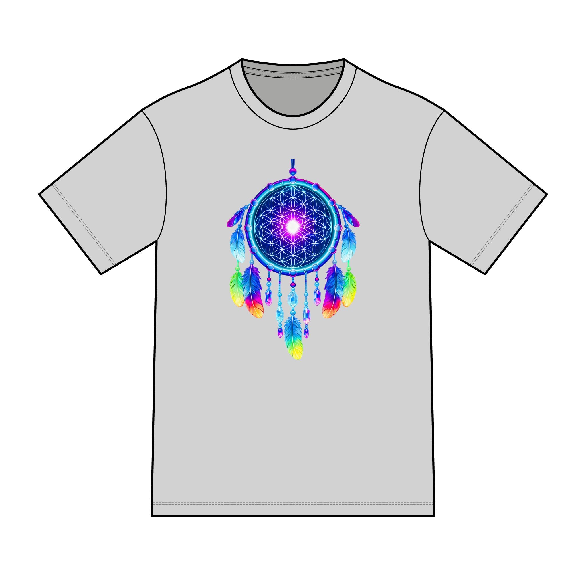 magic warpaint 10 shirt - neon dreamcatcher