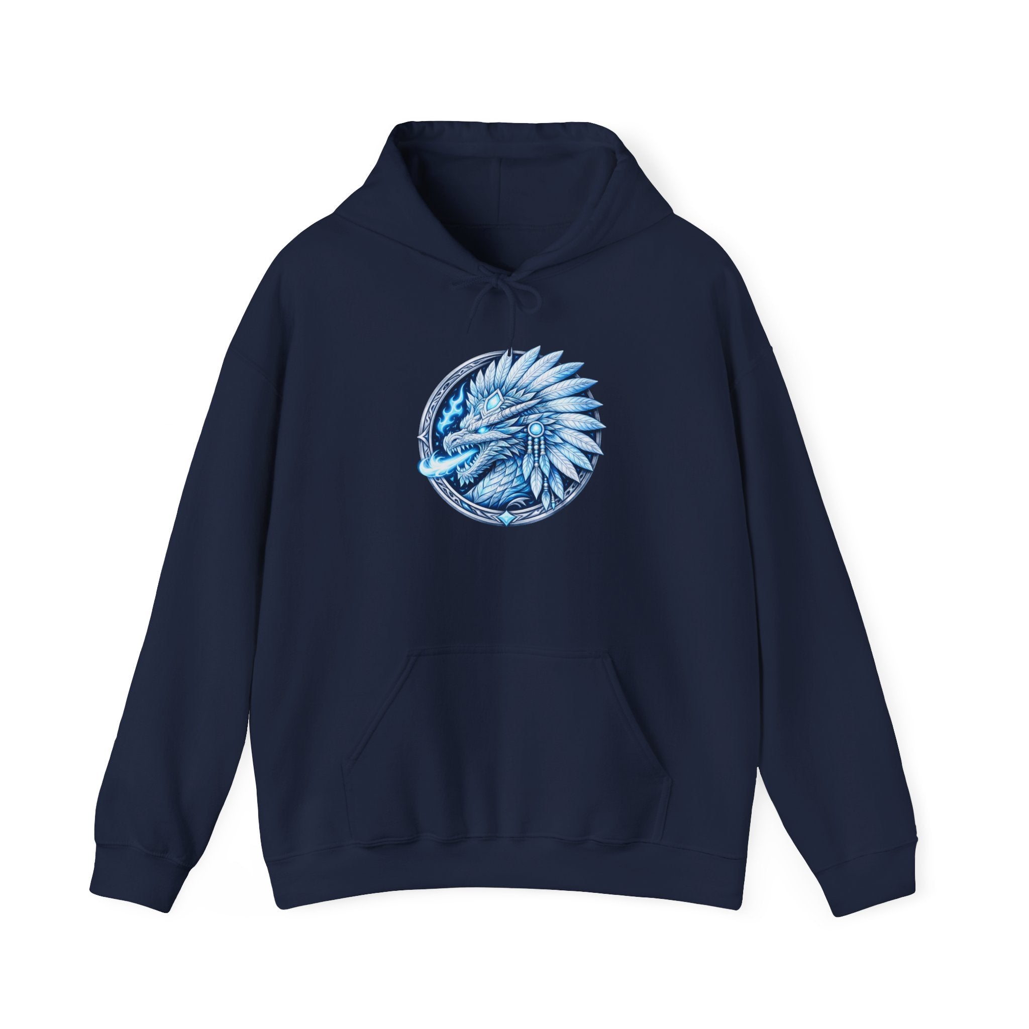 magic warpaint 28 hoodie - blue native dragon