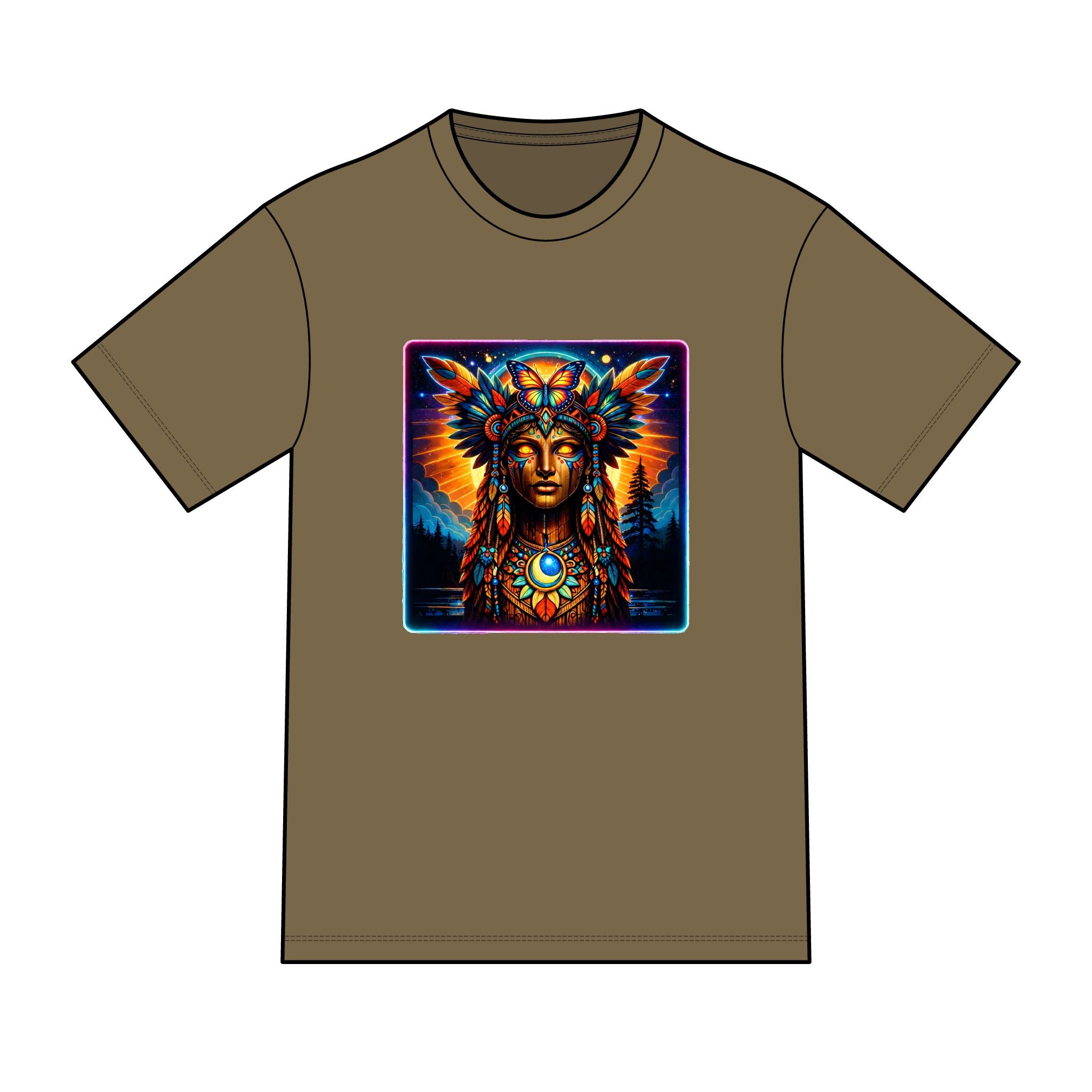 magic warpaint 13 shirt — Vibrant native woman Chief