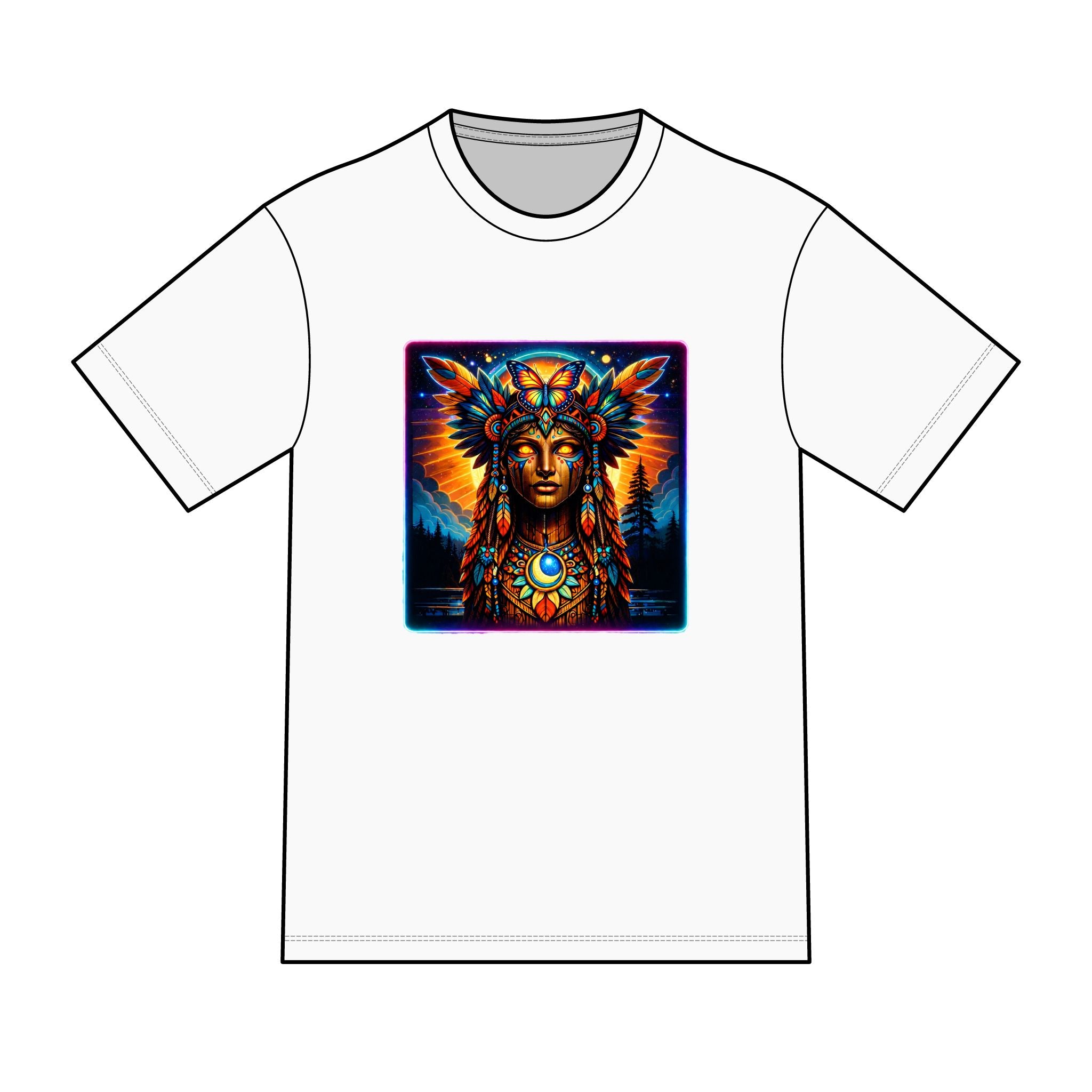 magic warpaint 13 shirt — Vibrant native woman Chief