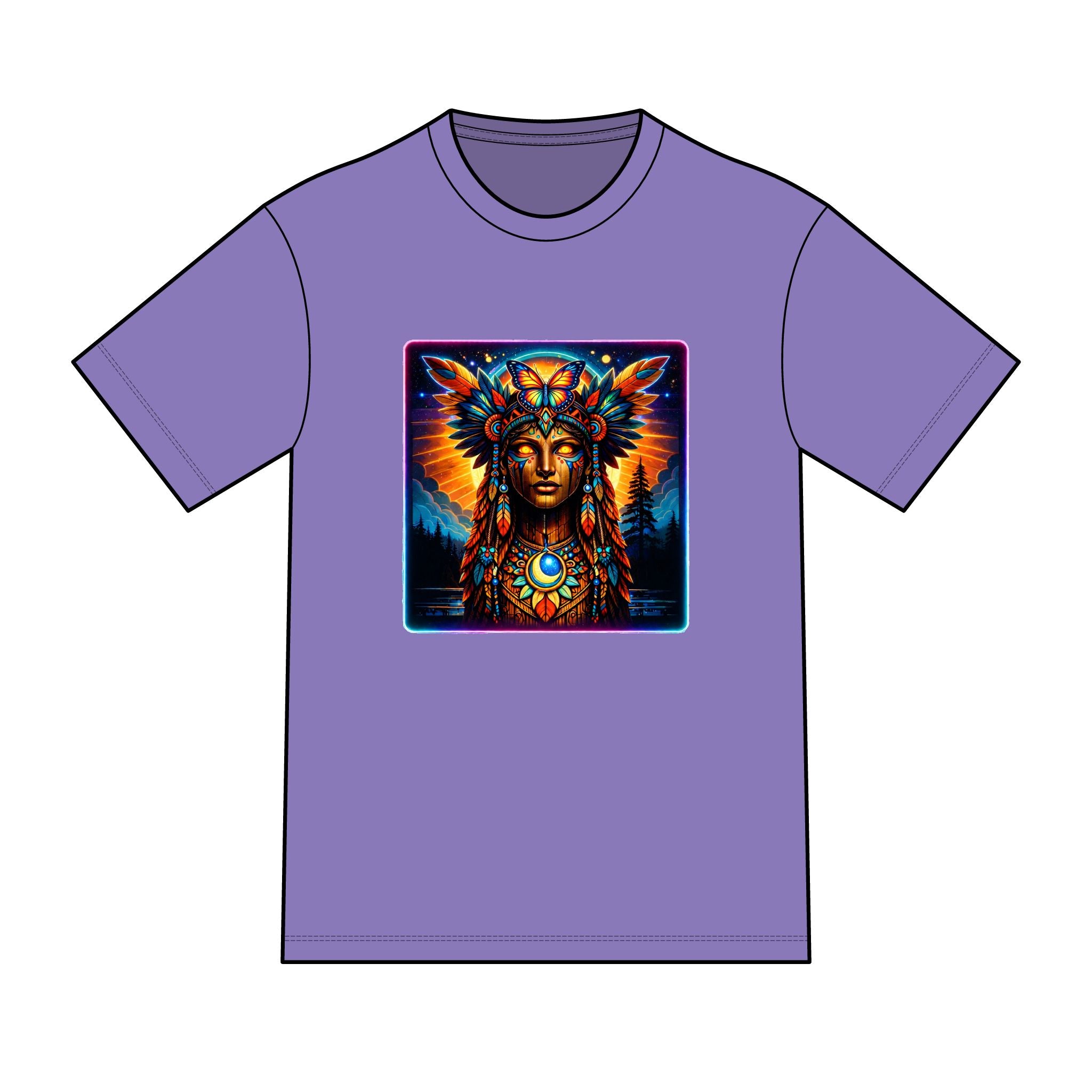 magic warpaint 13 shirt — Vibrant native woman Chief