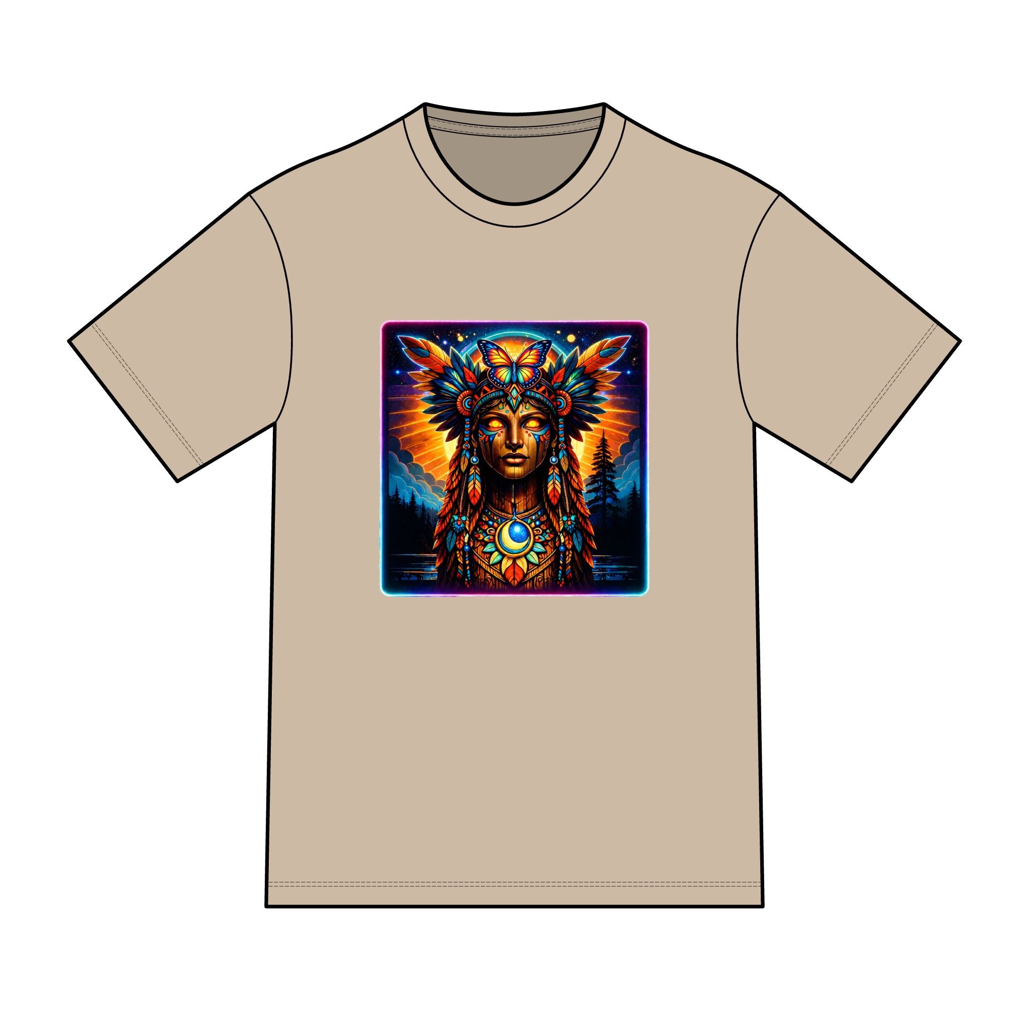 magic warpaint 13 shirt — Vibrant native woman Chief