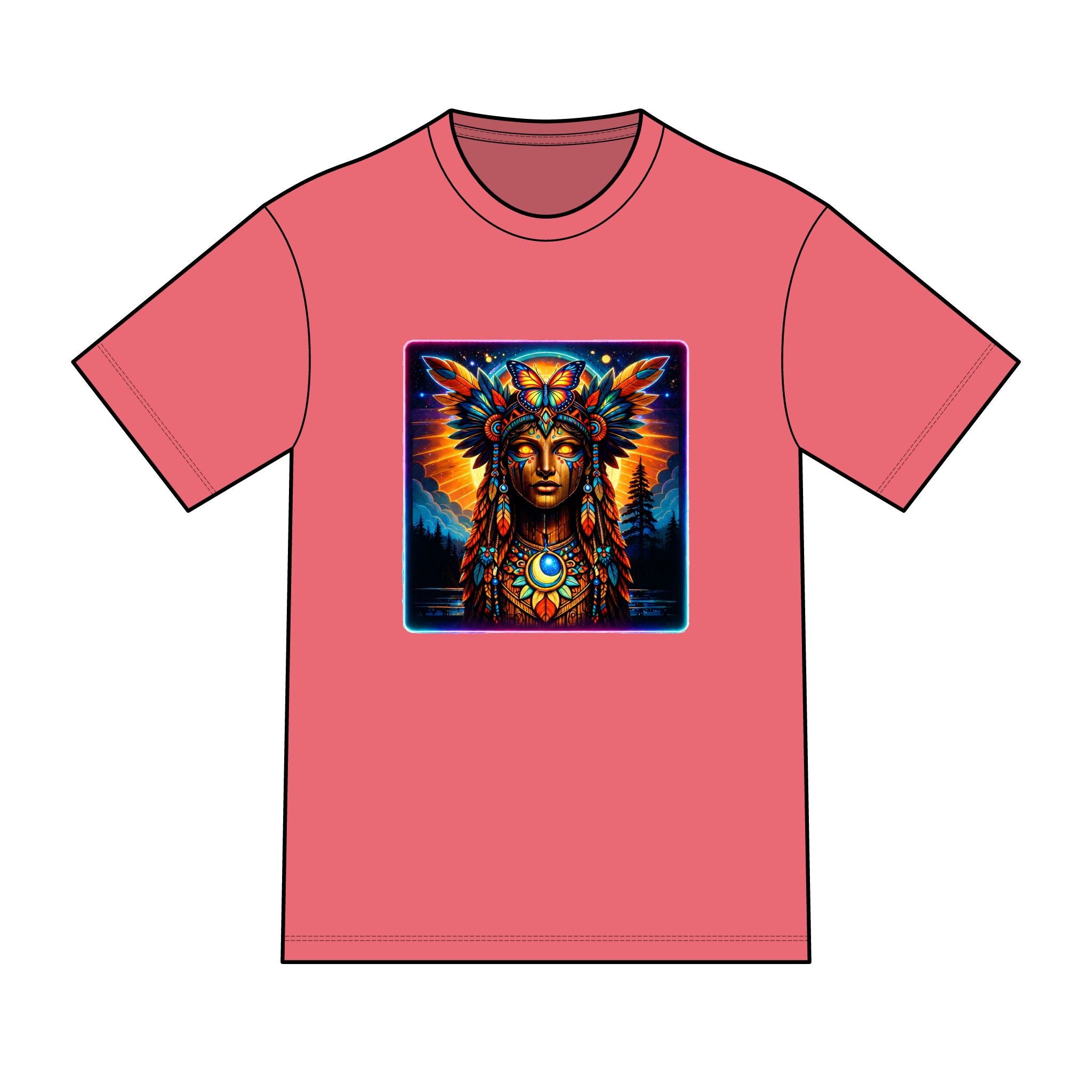 magic warpaint 13 shirt — Vibrant native woman Chief