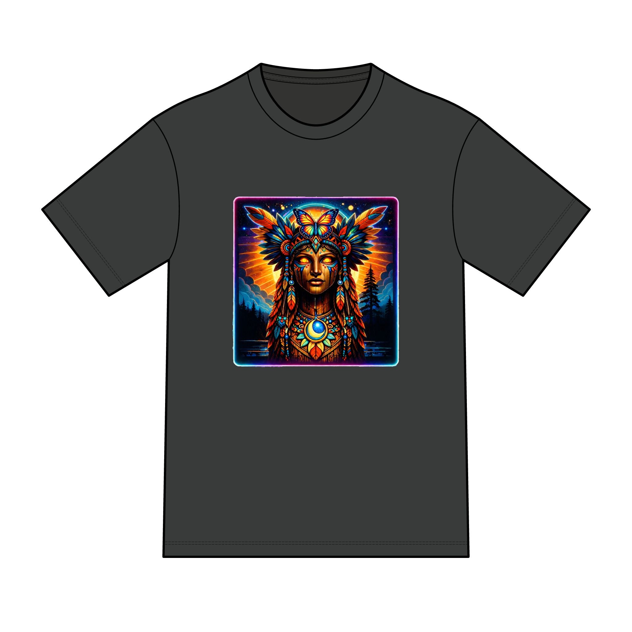 magic warpaint 13 shirt — Vibrant native woman Chief