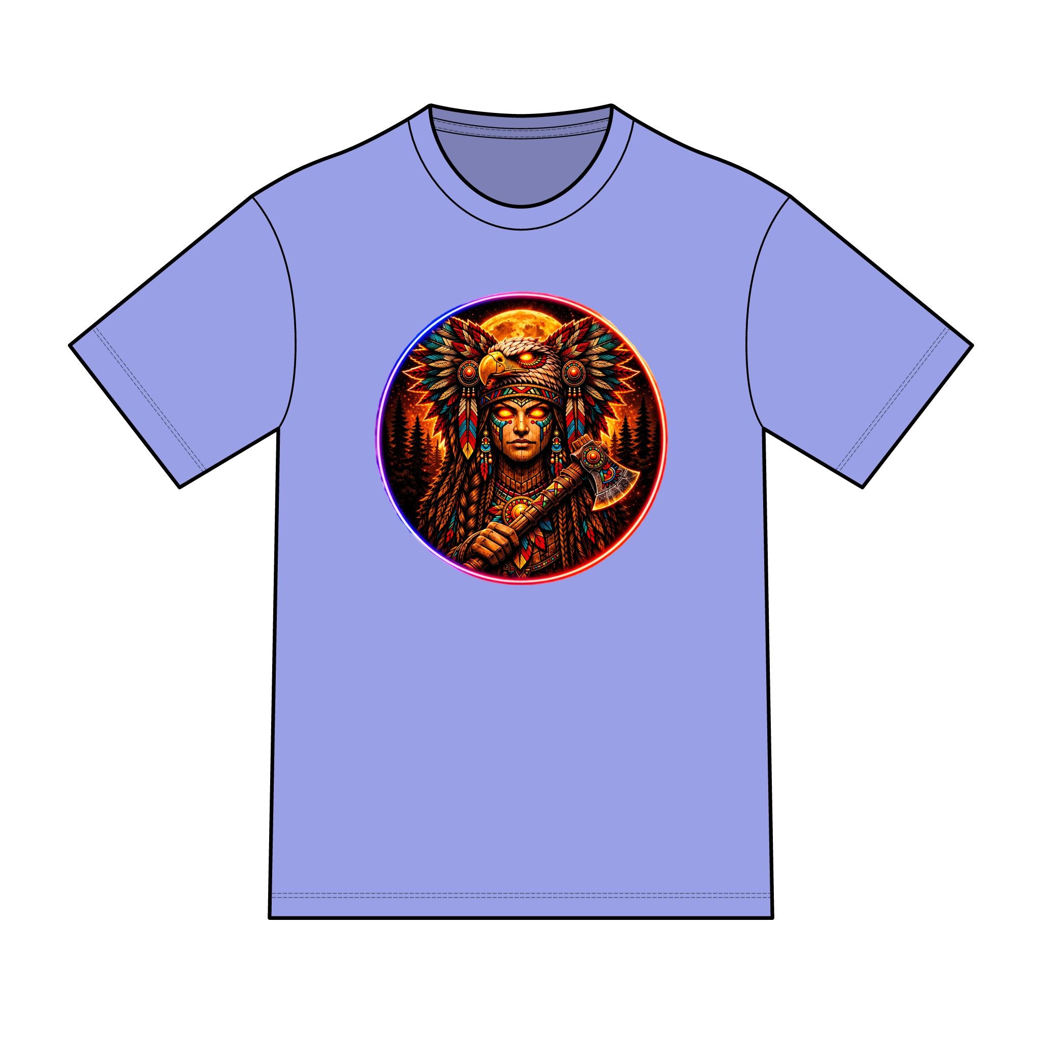 magic warpaint 23 shirt - native woman warrior