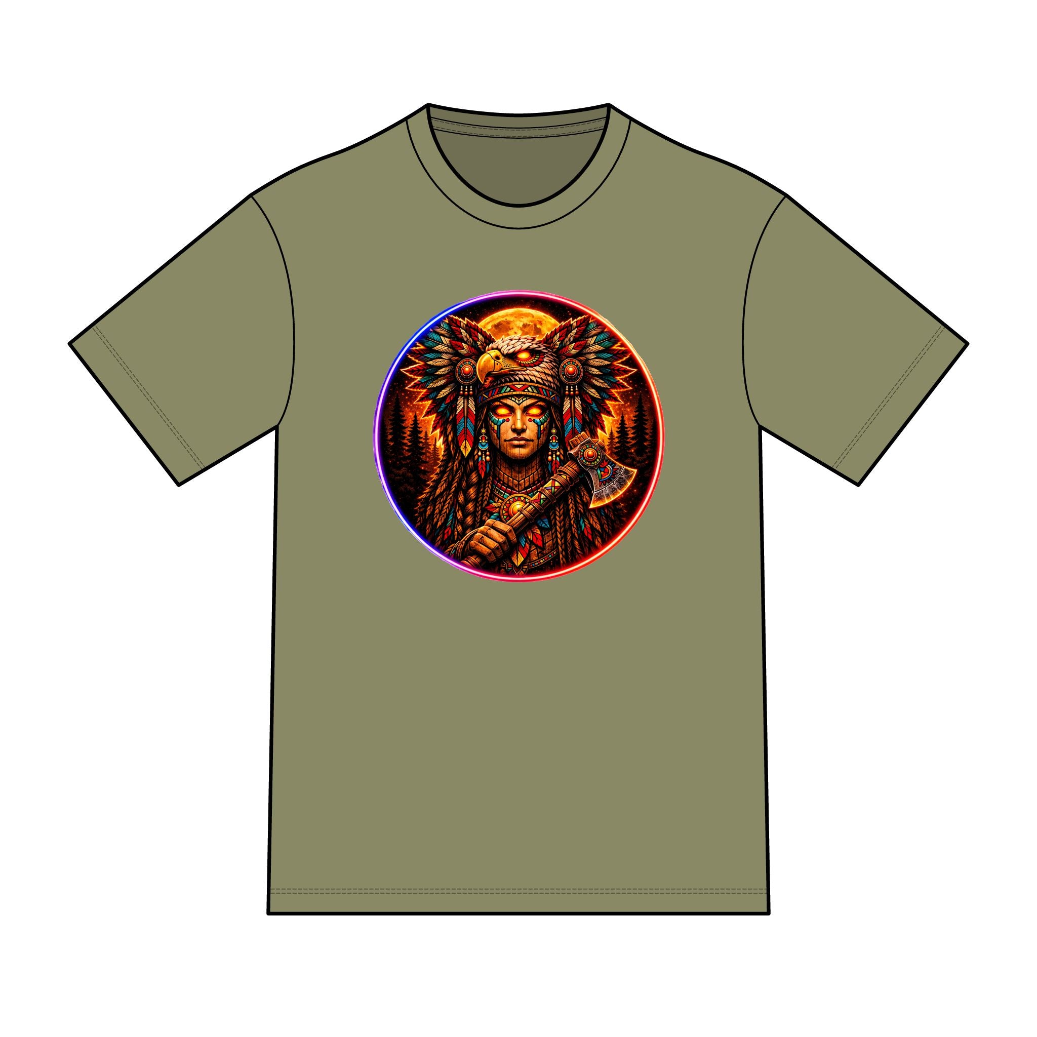 magic warpaint 23 shirt - native woman warrior