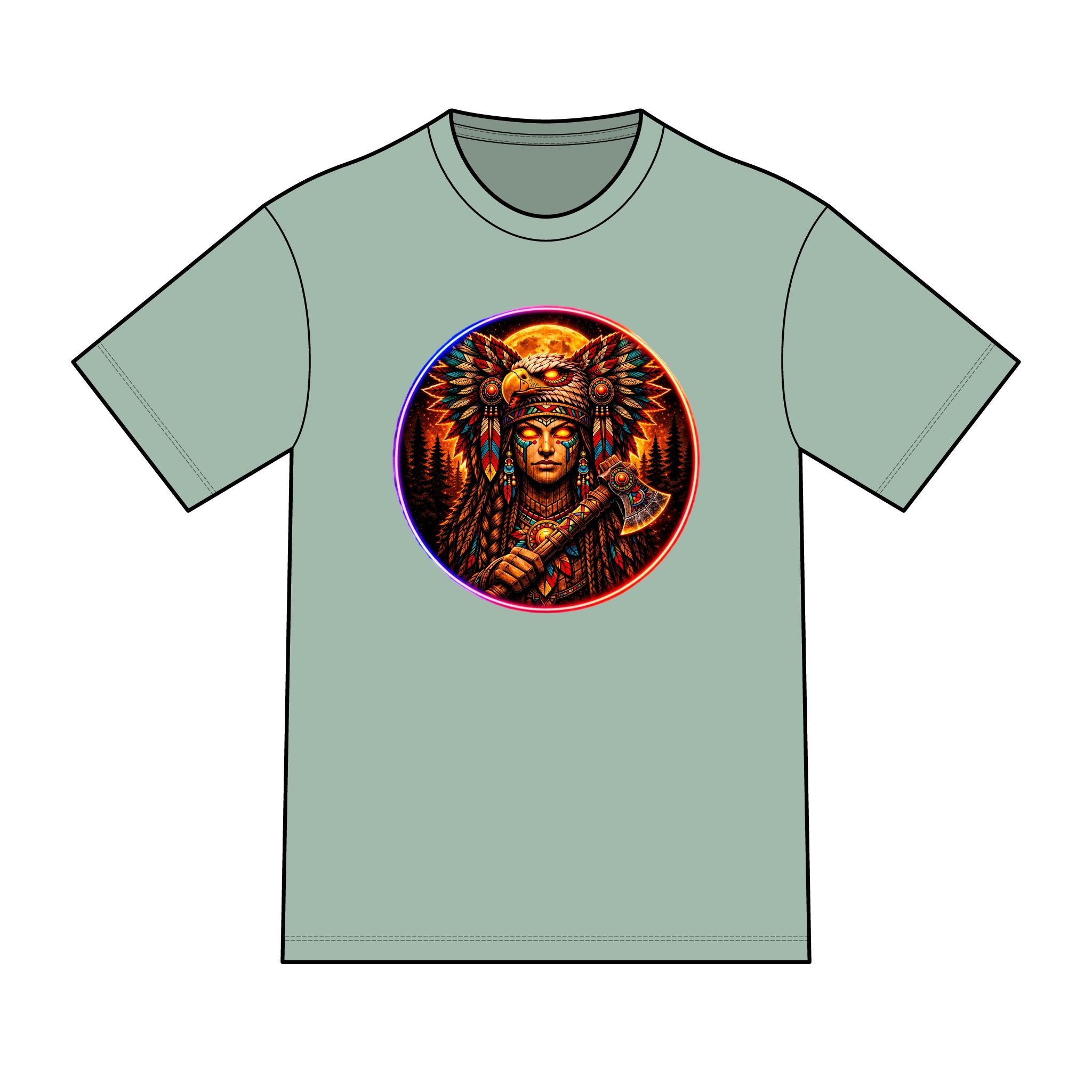 magic warpaint 23 shirt - native woman warrior