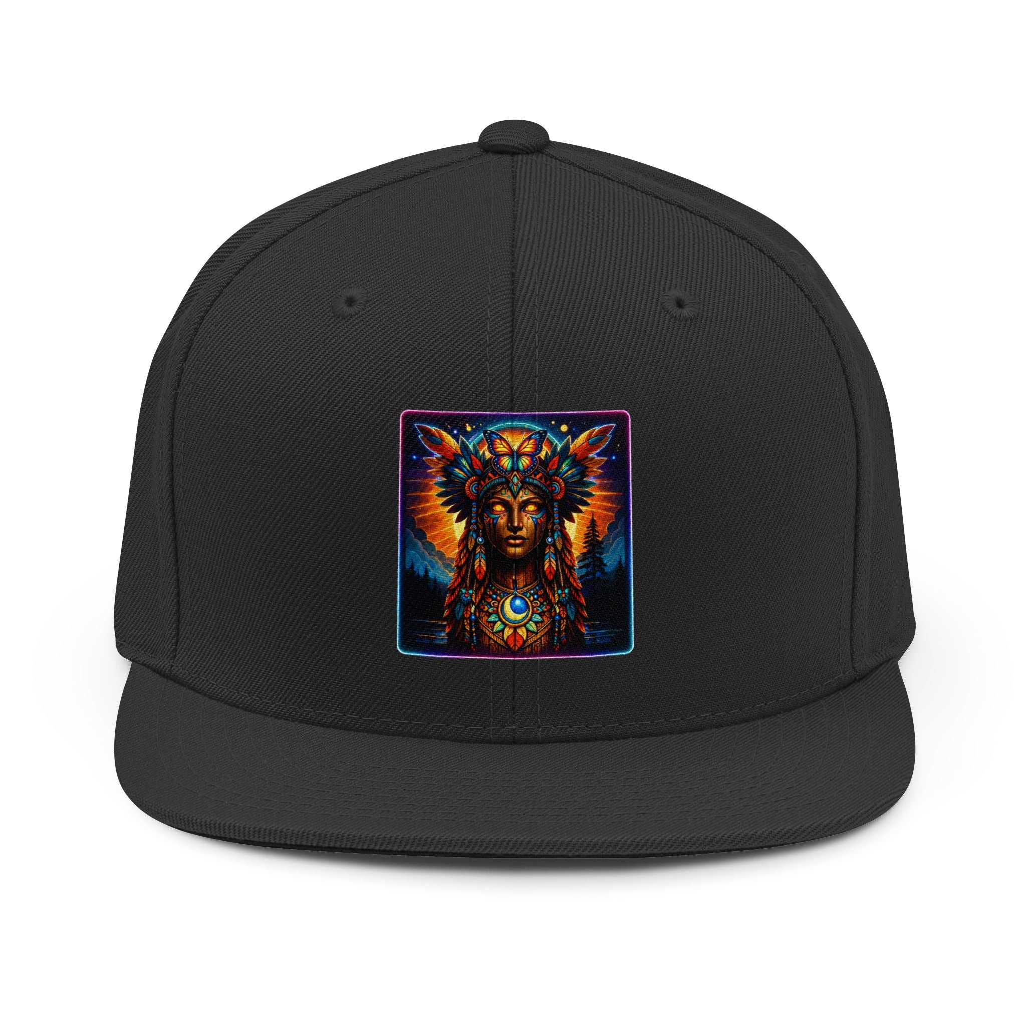 magic warpaint 13 hat - Native woman Snapback Hat