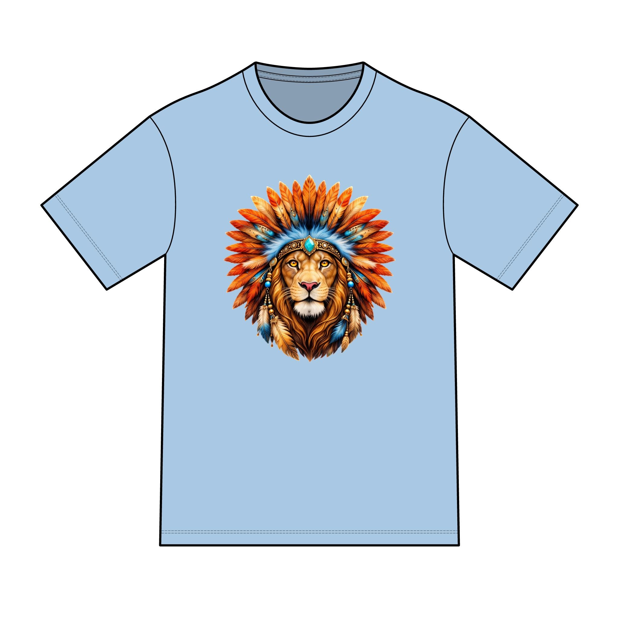 magic warpaint 04 shirt - native lion