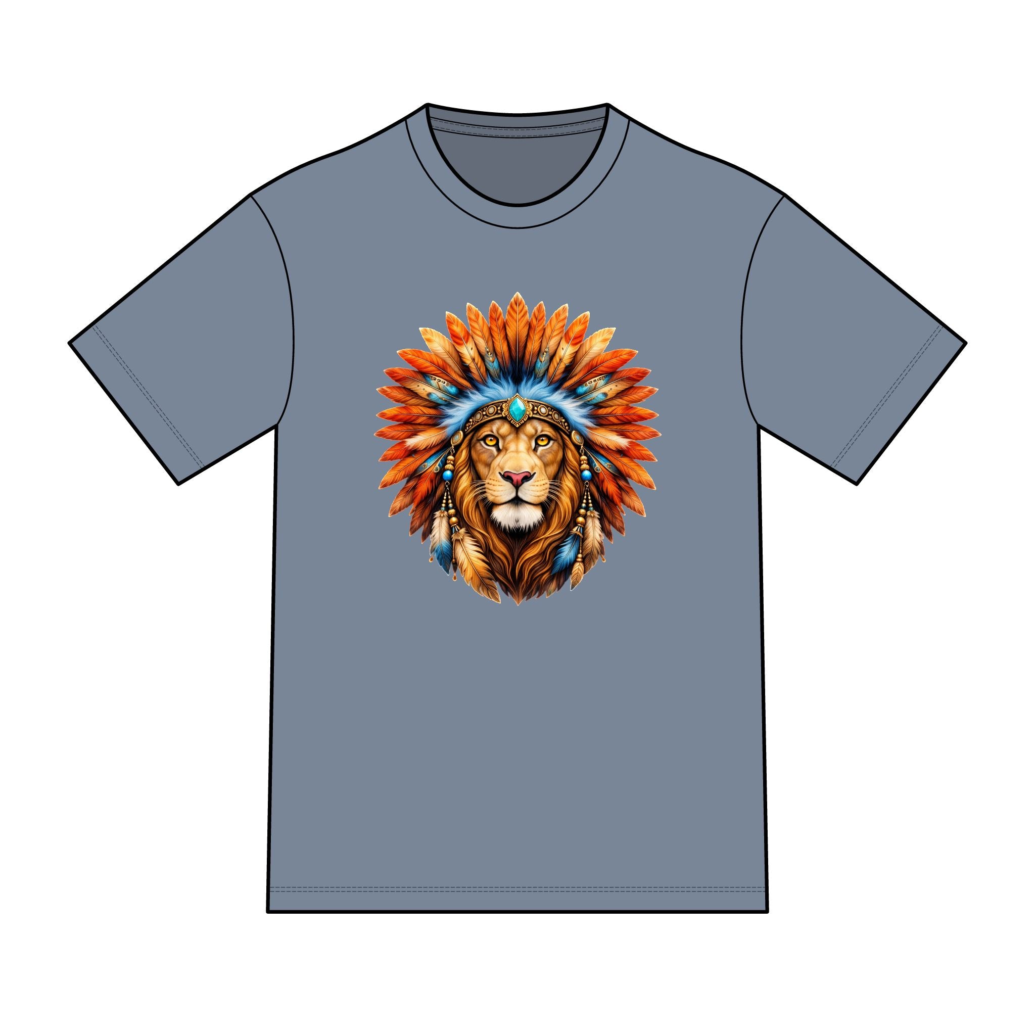 magic warpaint 04 shirt - native lion