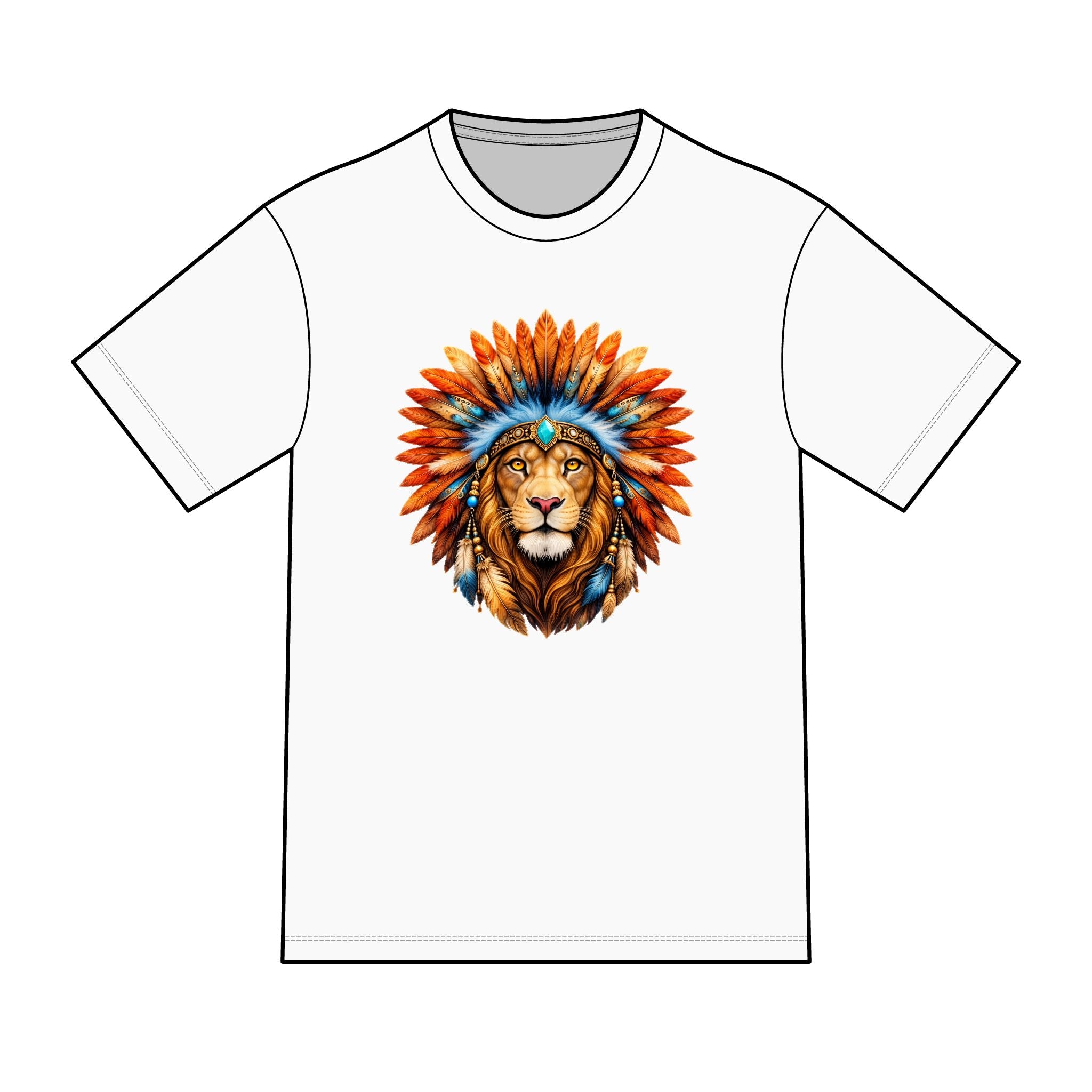 magic warpaint 04 shirt - native lion