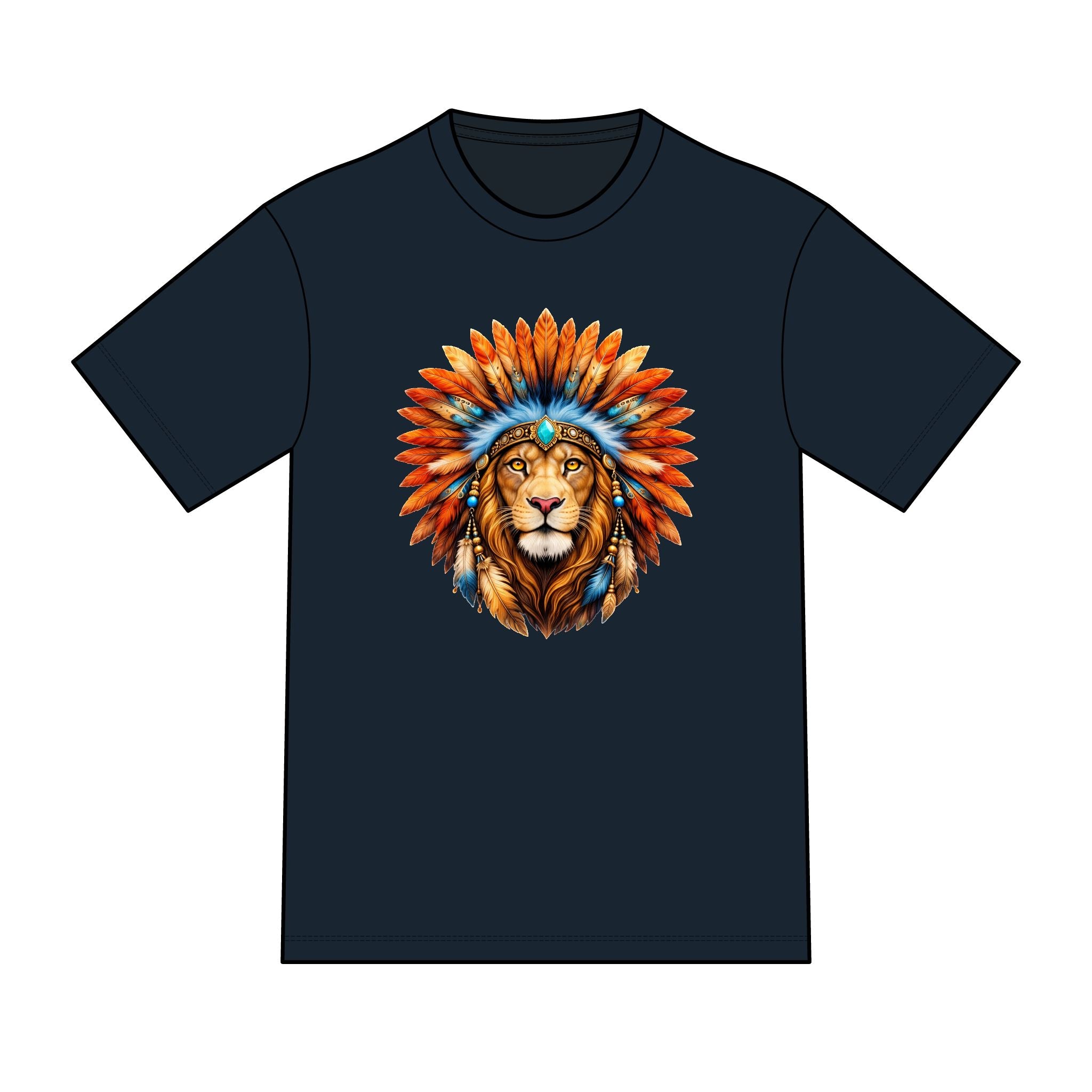 magic warpaint 04 shirt - native lion