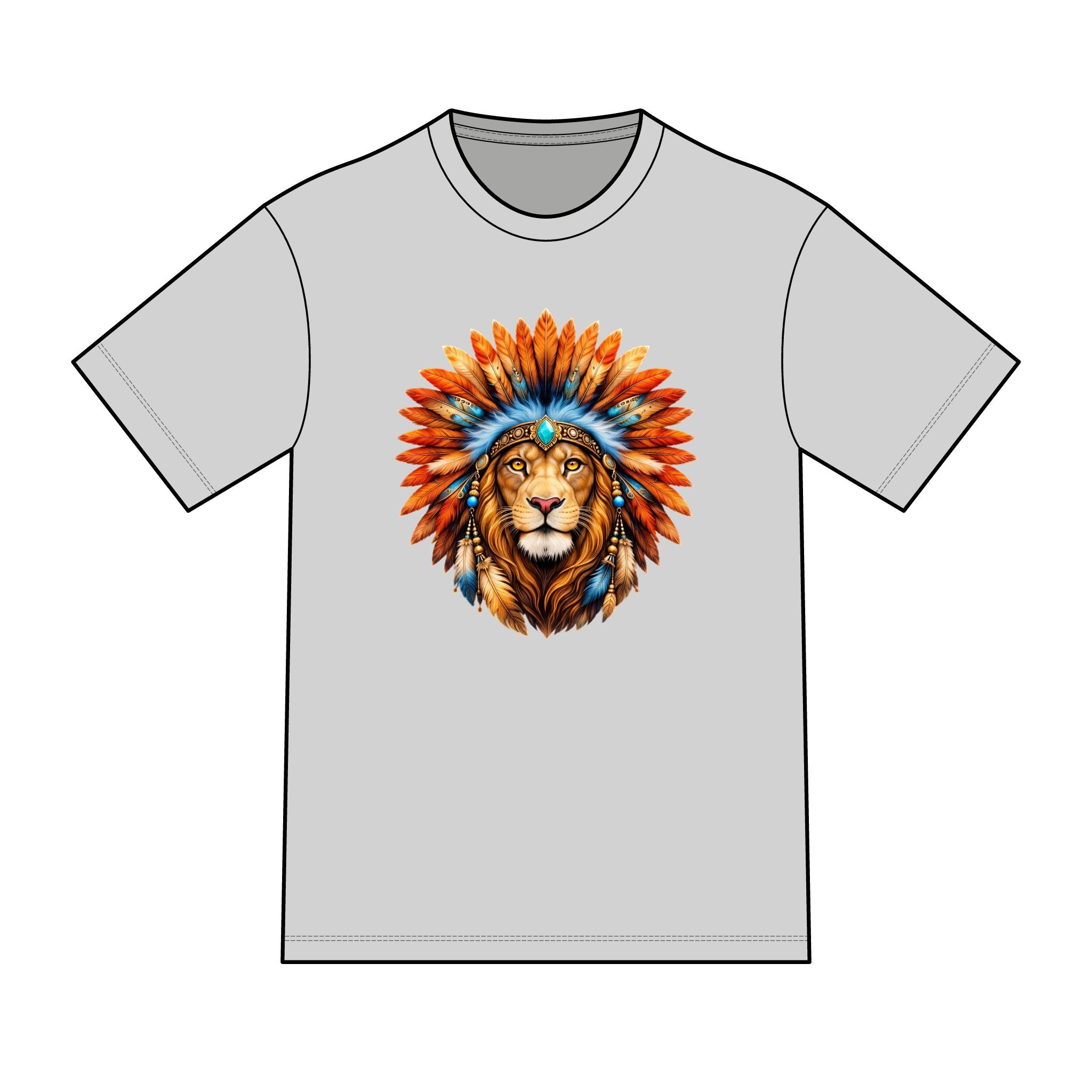 magic warpaint 04 shirt - native lion