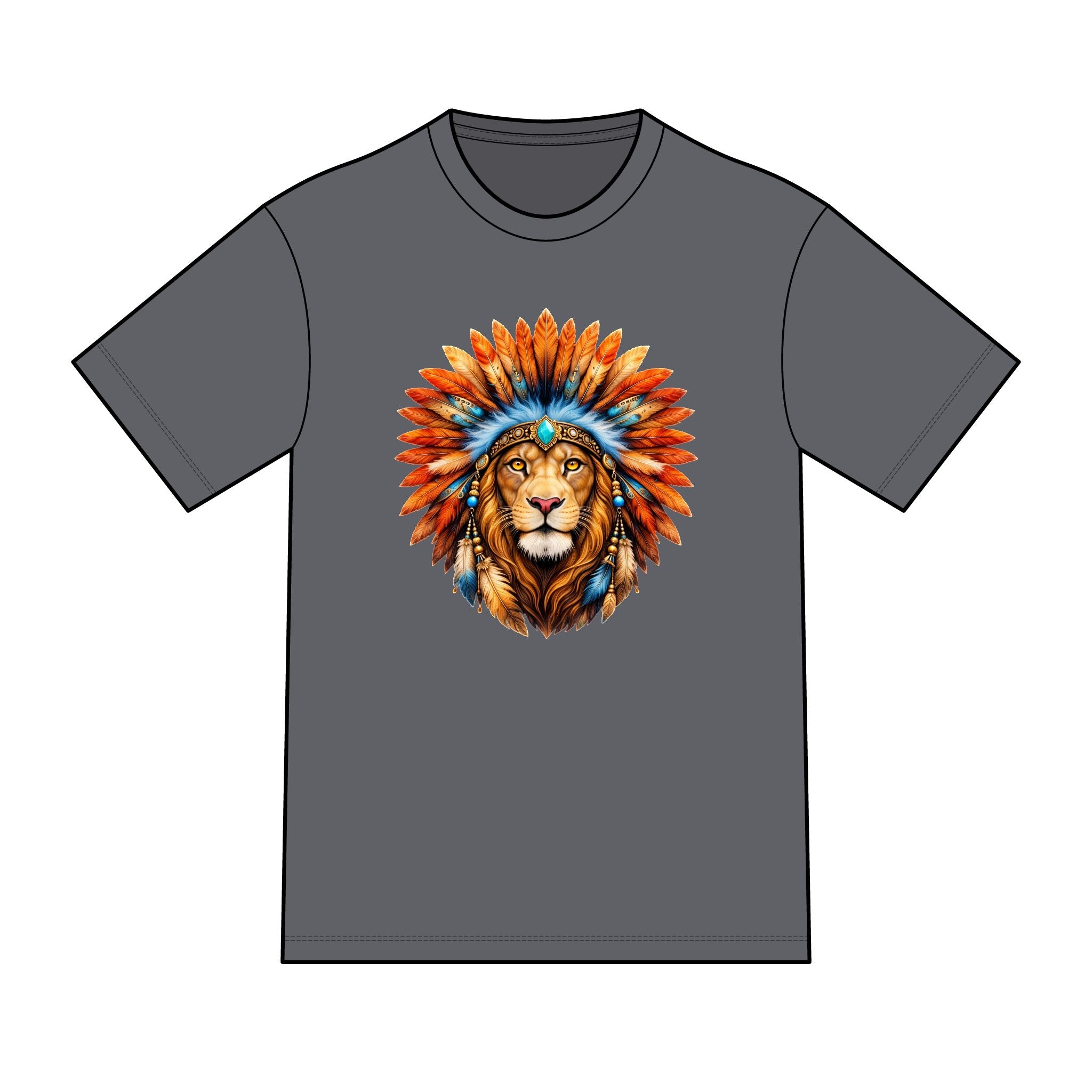 magic warpaint 04 shirt - native lion