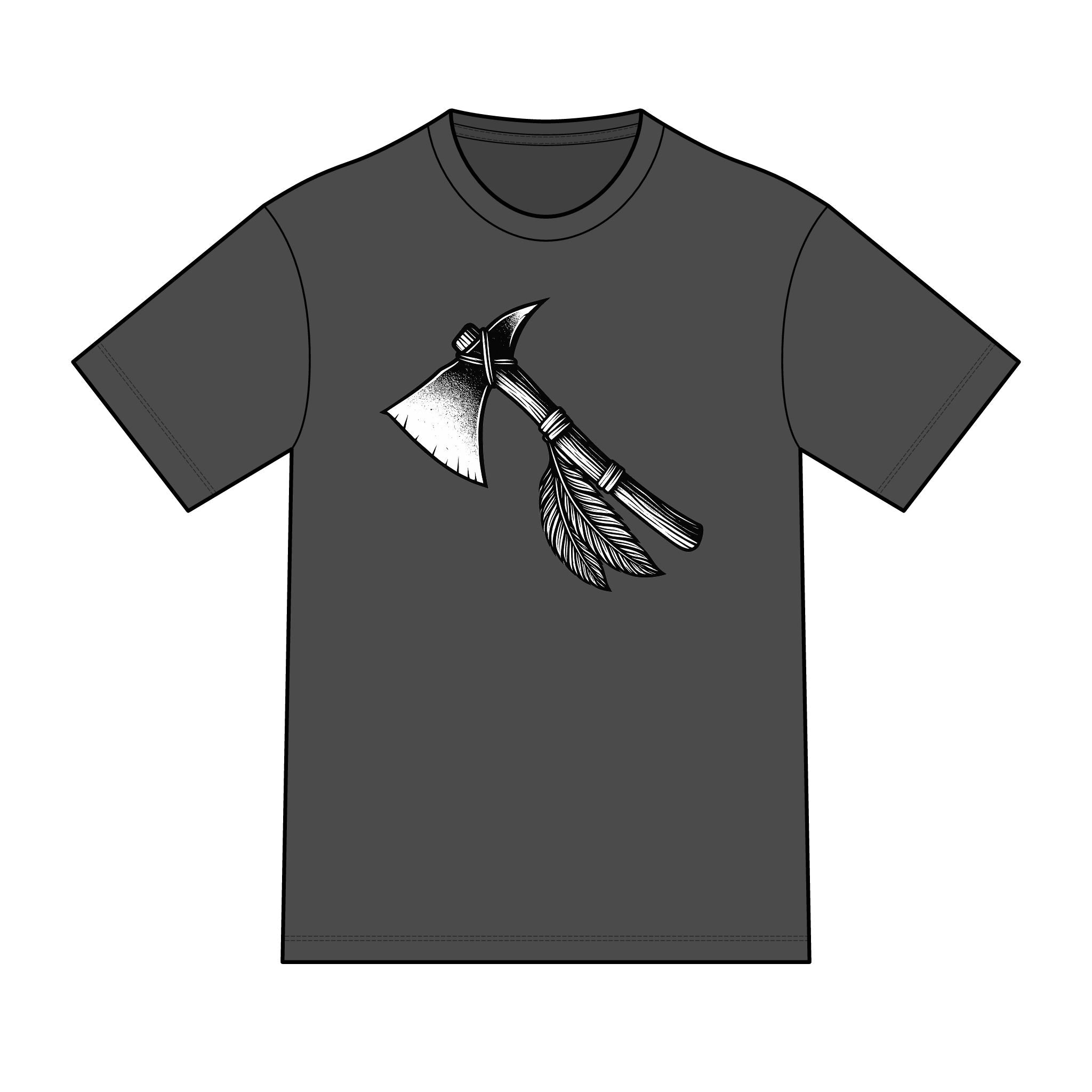 Magic warpaint 11 shirt - black and white tomahawk