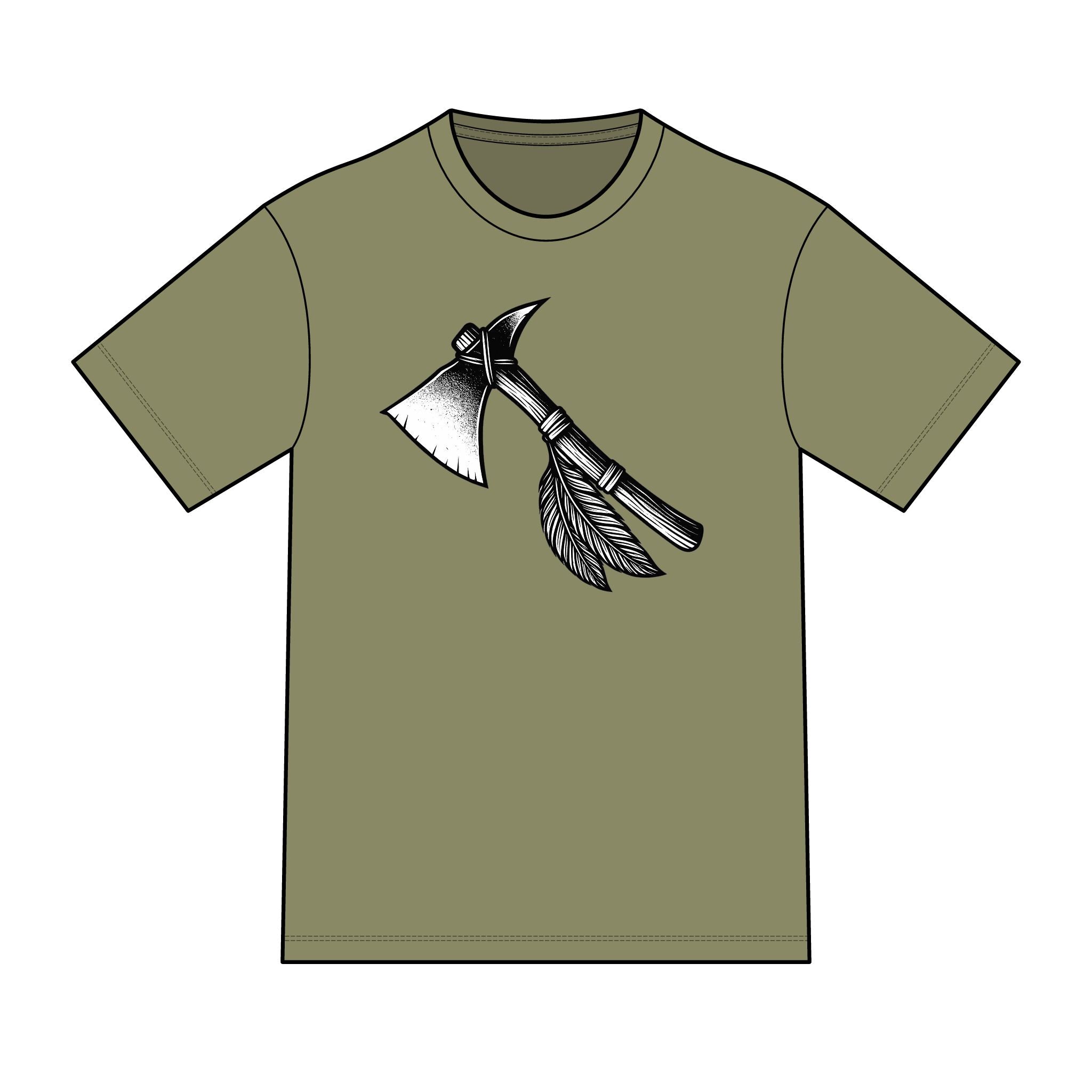 Magic warpaint 11 shirt - black and white tomahawk