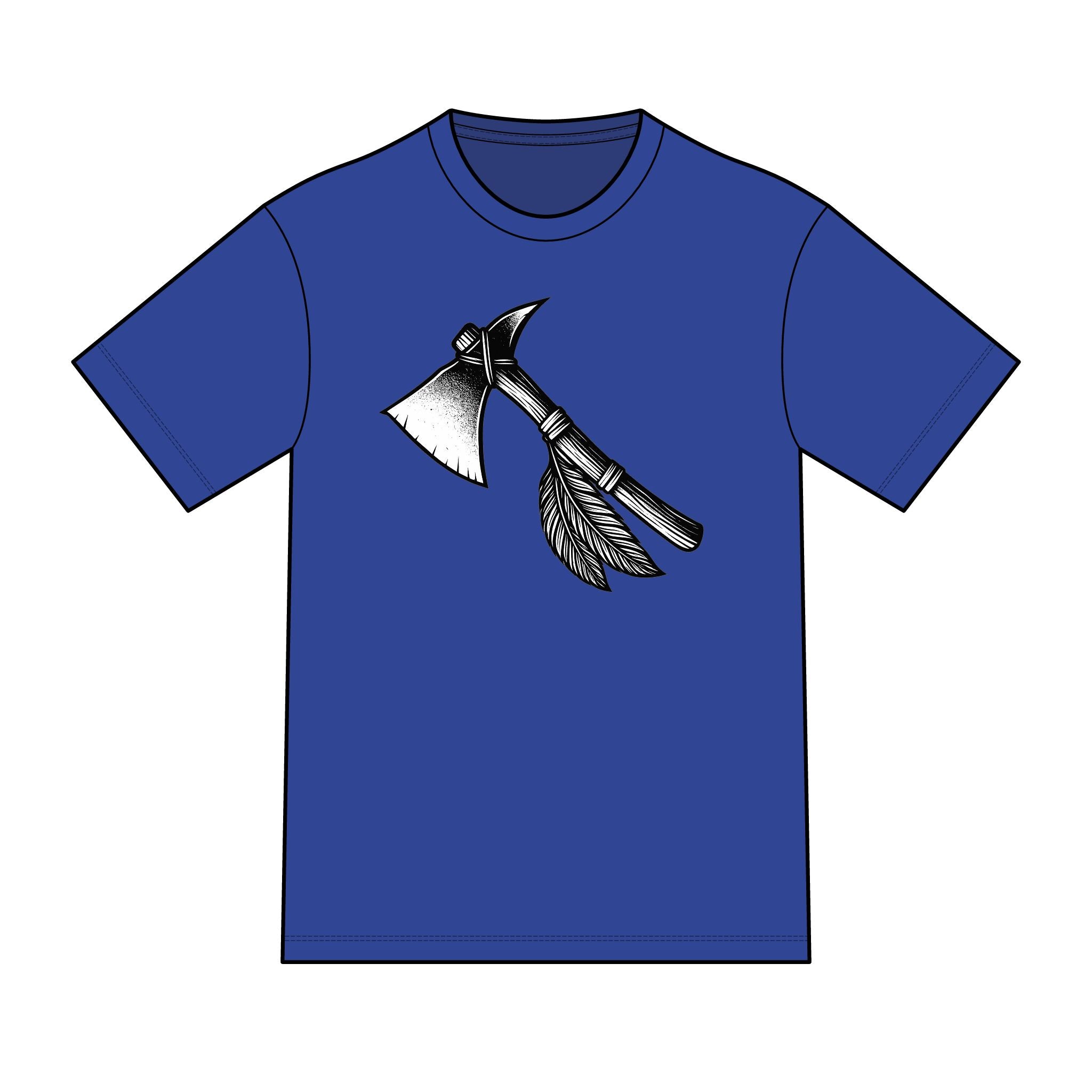 Magic warpaint 11 shirt - black and white tomahawk