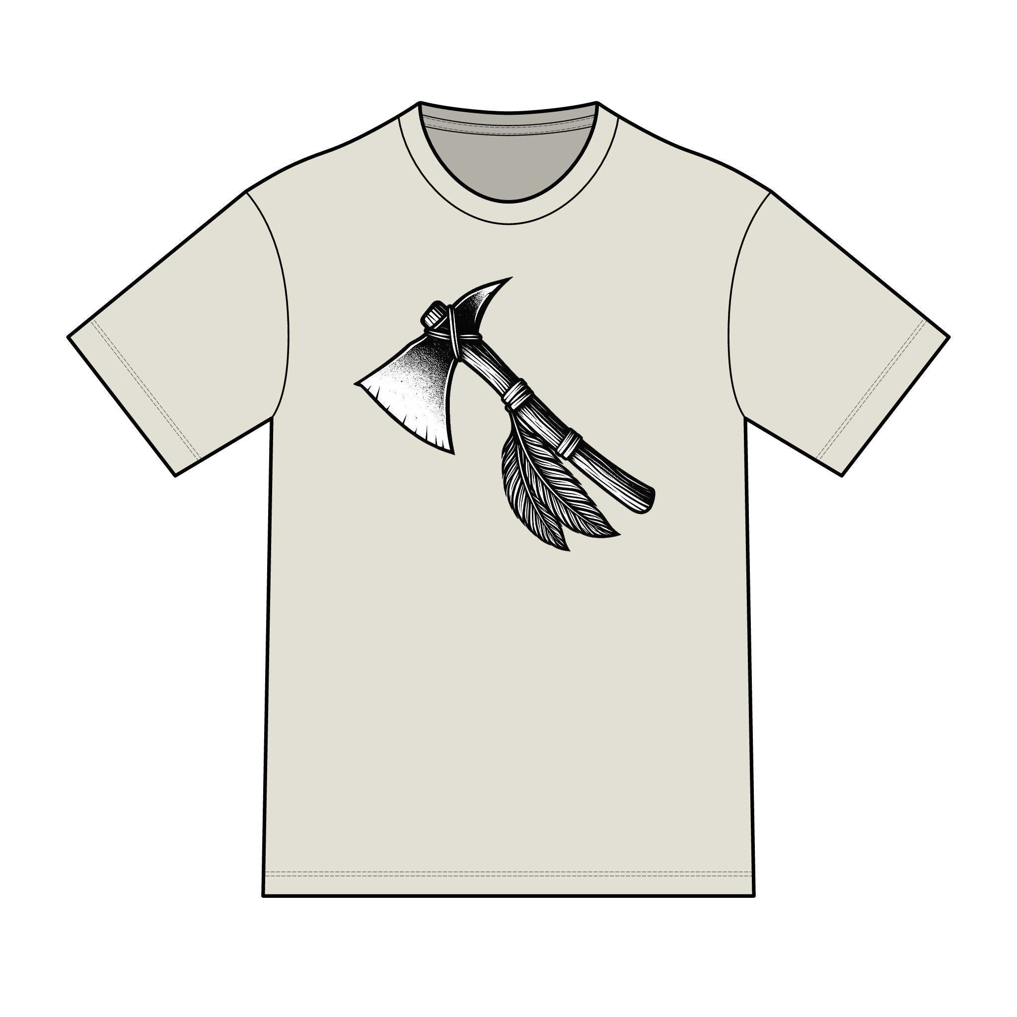 Magic warpaint 11 shirt - black and white tomahawk