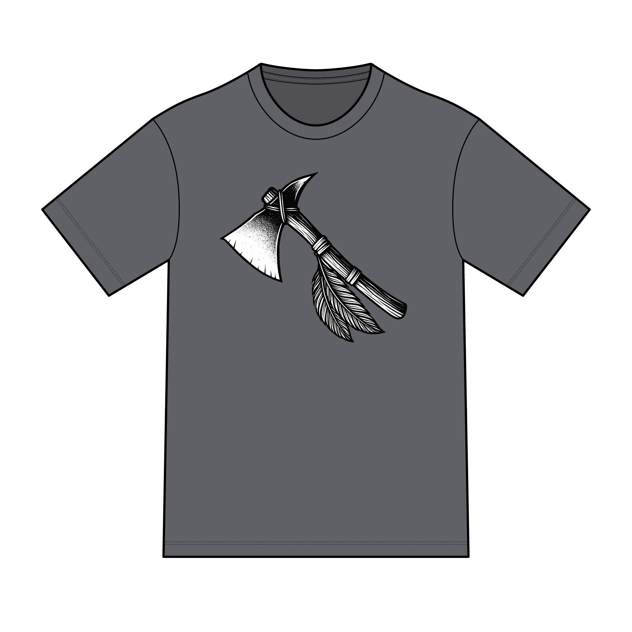 Magic warpaint 11 shirt - black and white tomahawk