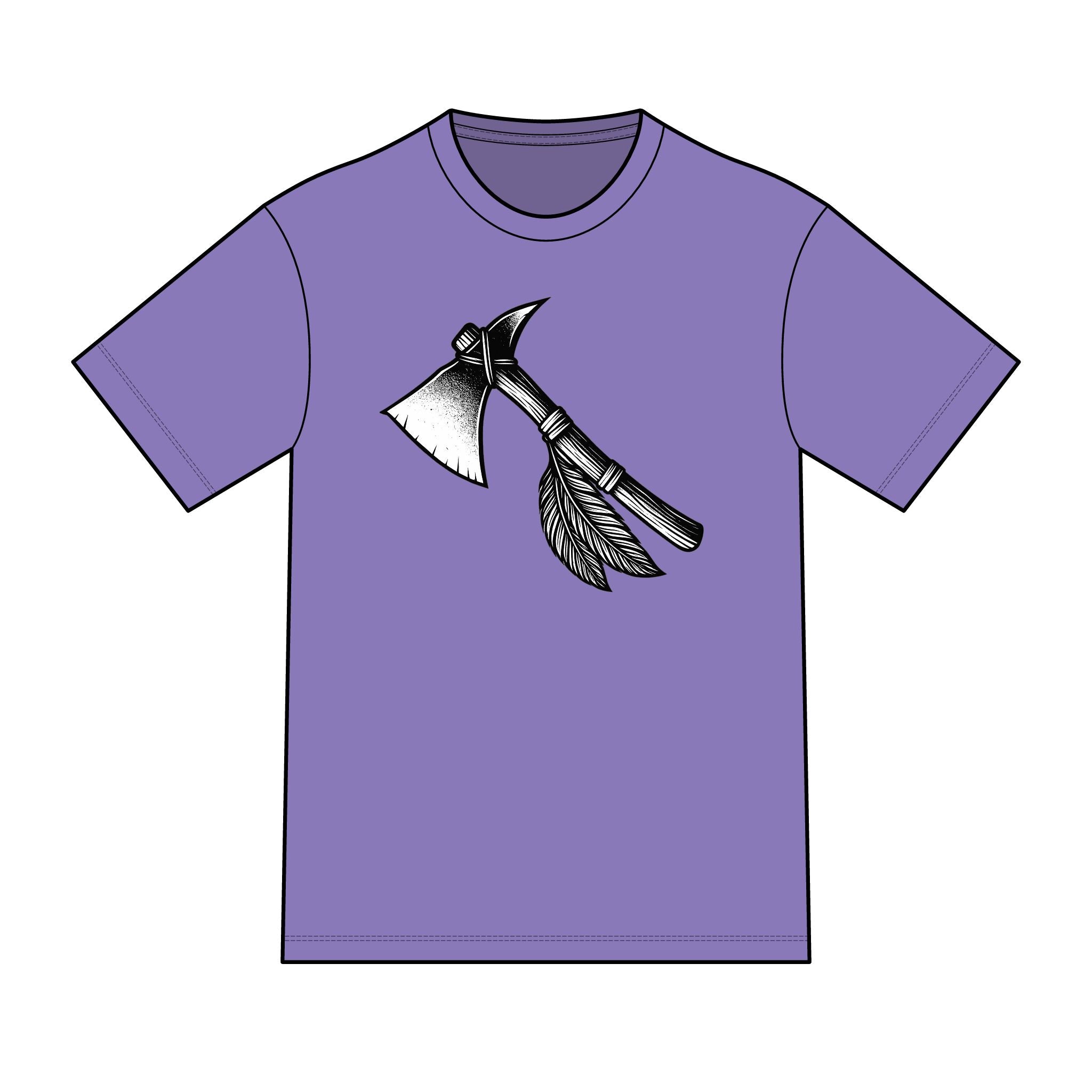 Magic warpaint 11 shirt - black and white tomahawk
