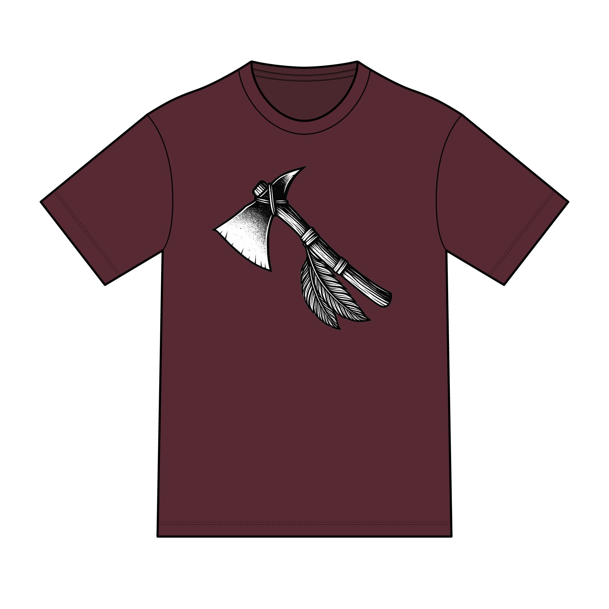 Magic warpaint 11 shirt - black and white tomahawk