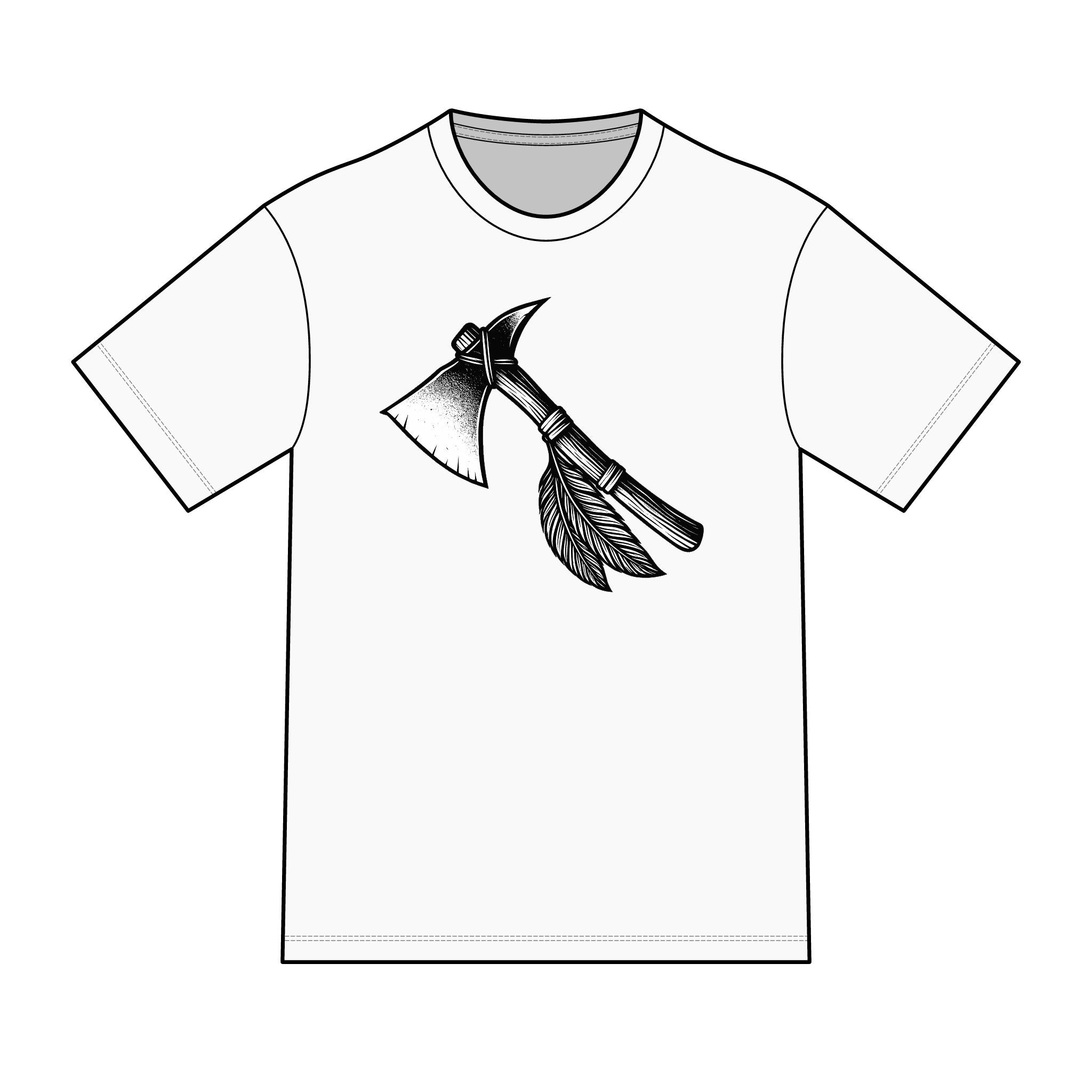 Magic warpaint 11 shirt - black and white tomahawk