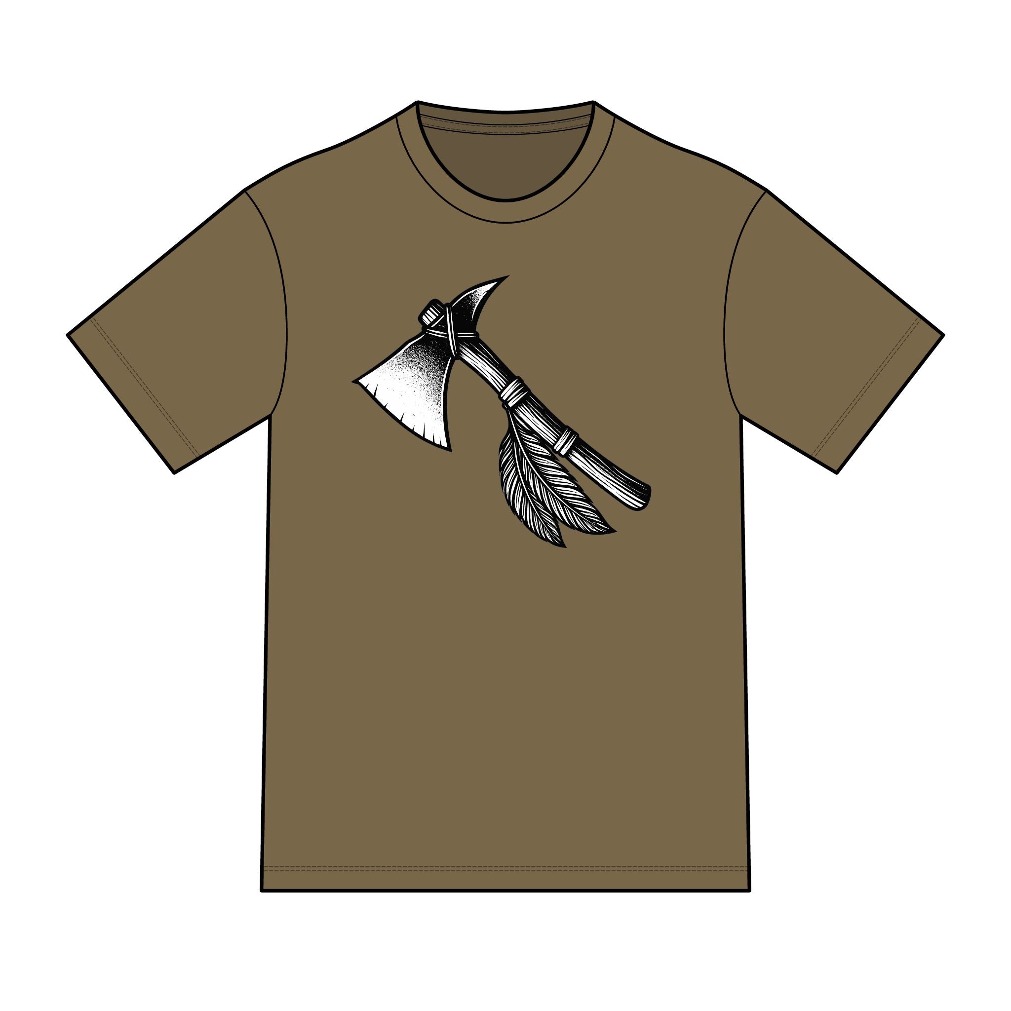Magic warpaint 11 shirt - black and white tomahawk