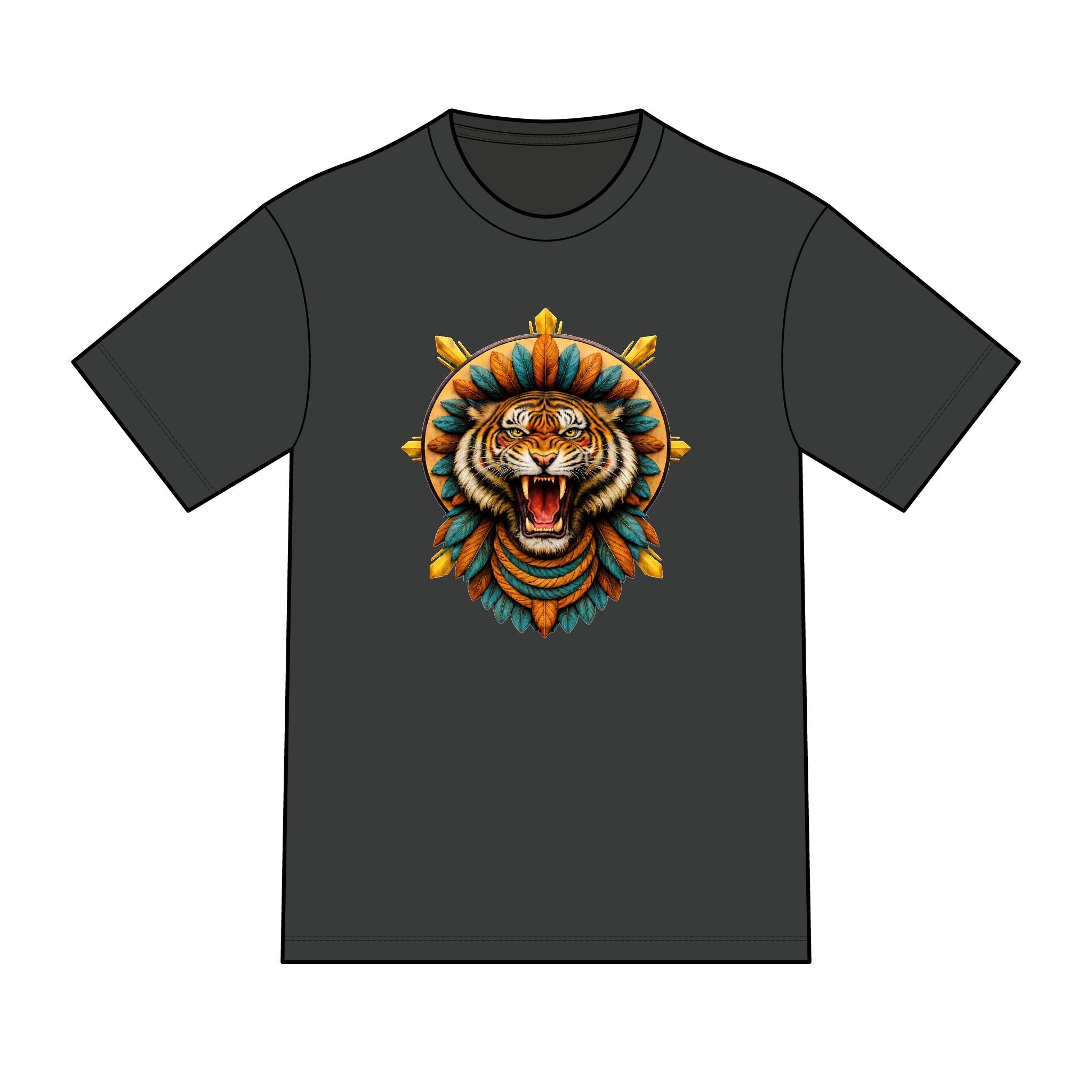 magic warpaint 06 shirt - native tiger sun rays