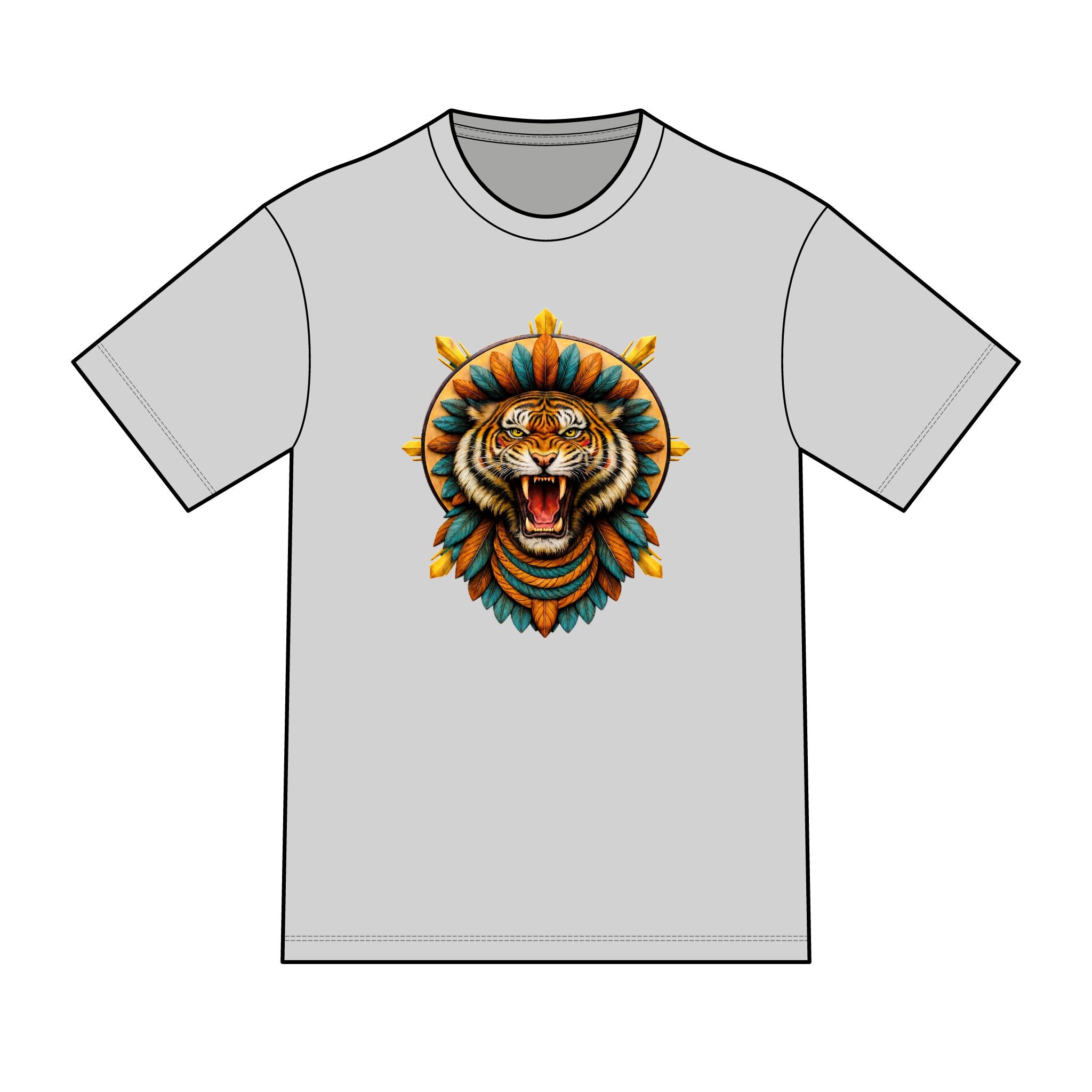 magic warpaint 06 shirt - native tiger sun rays