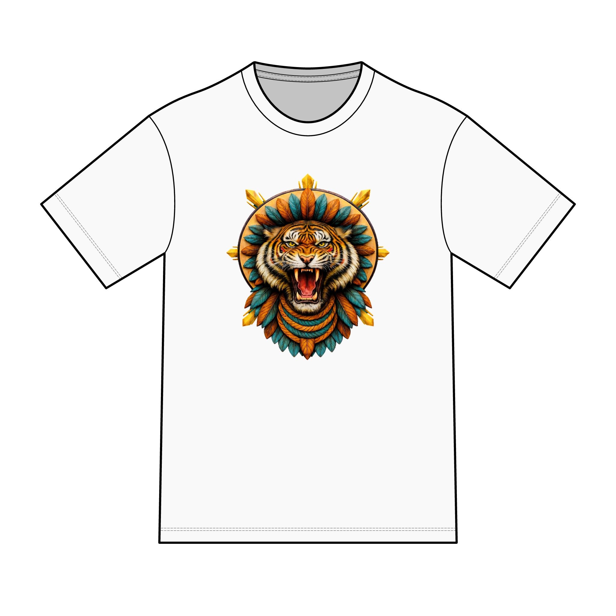 magic warpaint 06 shirt - native tiger sun rays