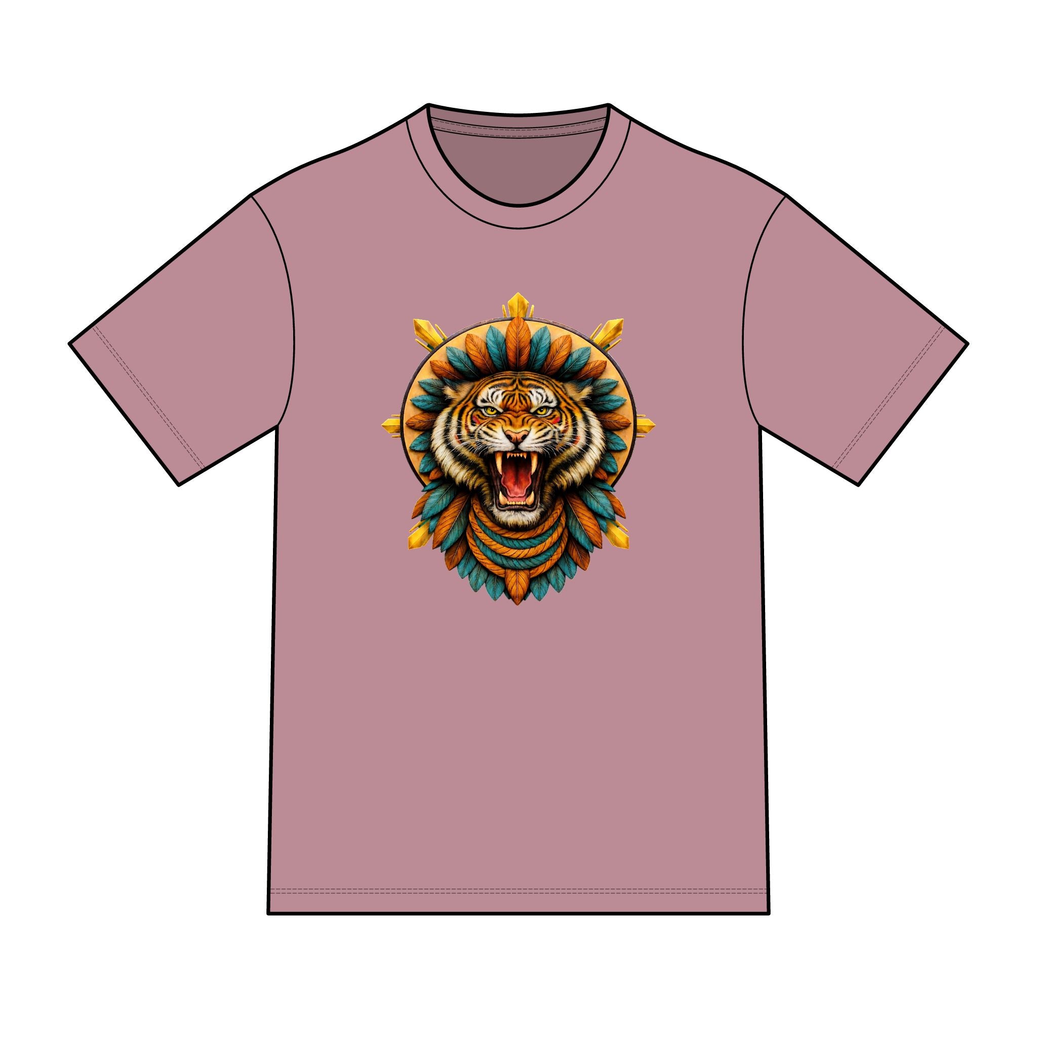 magic warpaint 06 shirt - native tiger sun rays