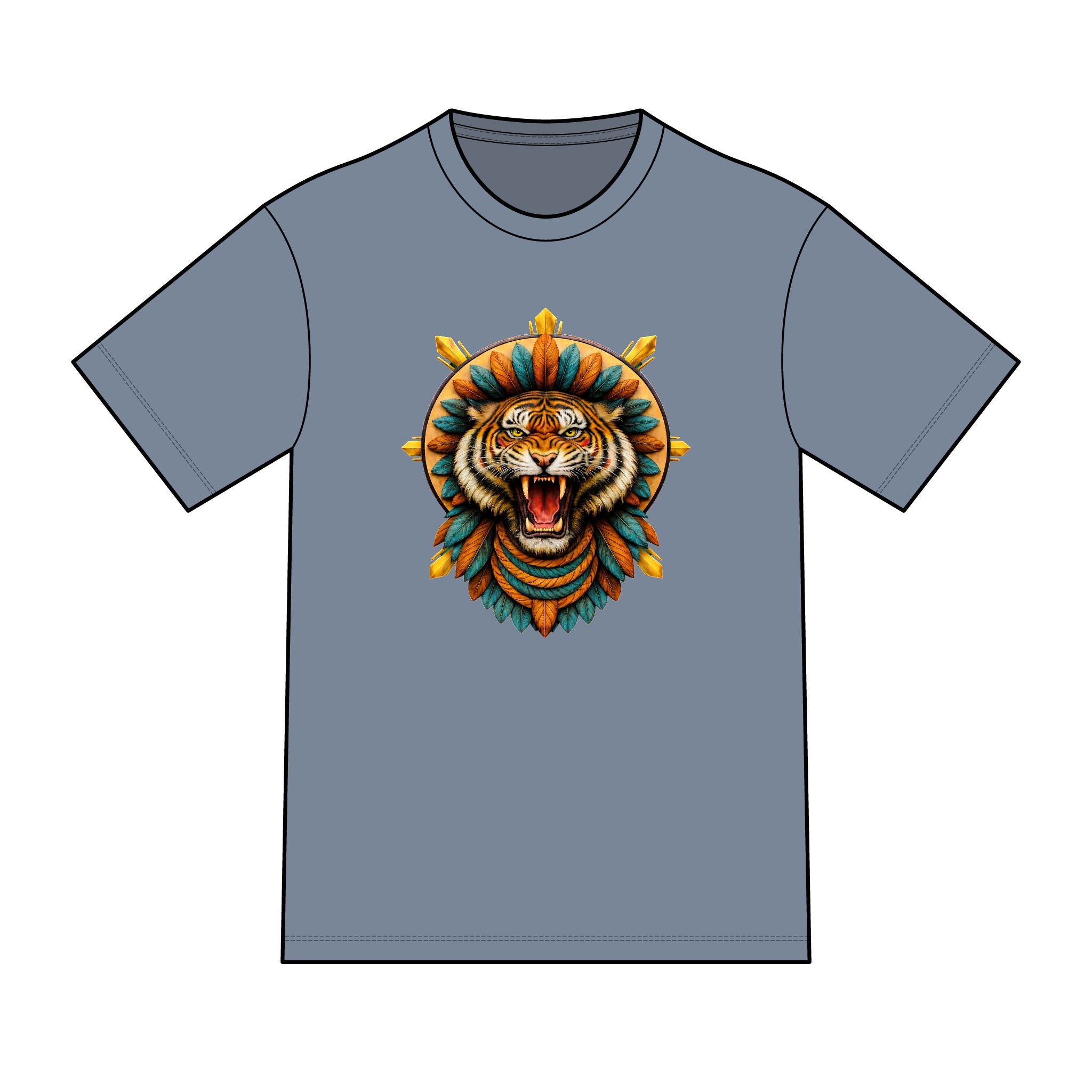 magic warpaint 06 shirt - native tiger sun rays