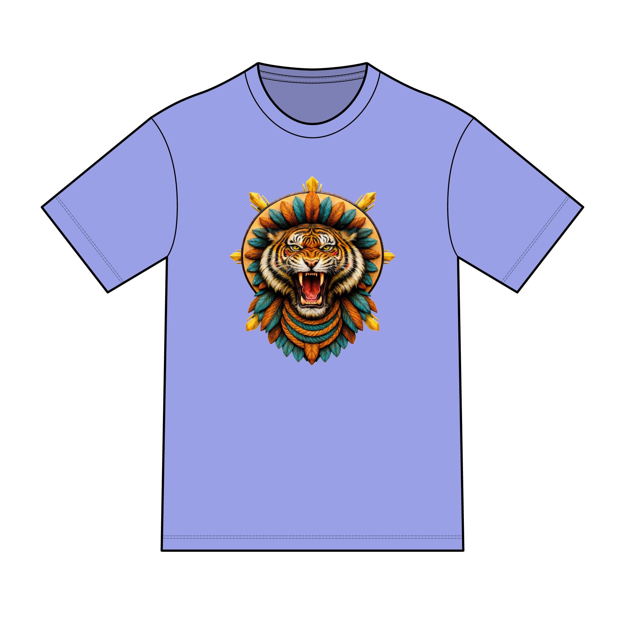 magic warpaint 06 shirt - native tiger sun rays