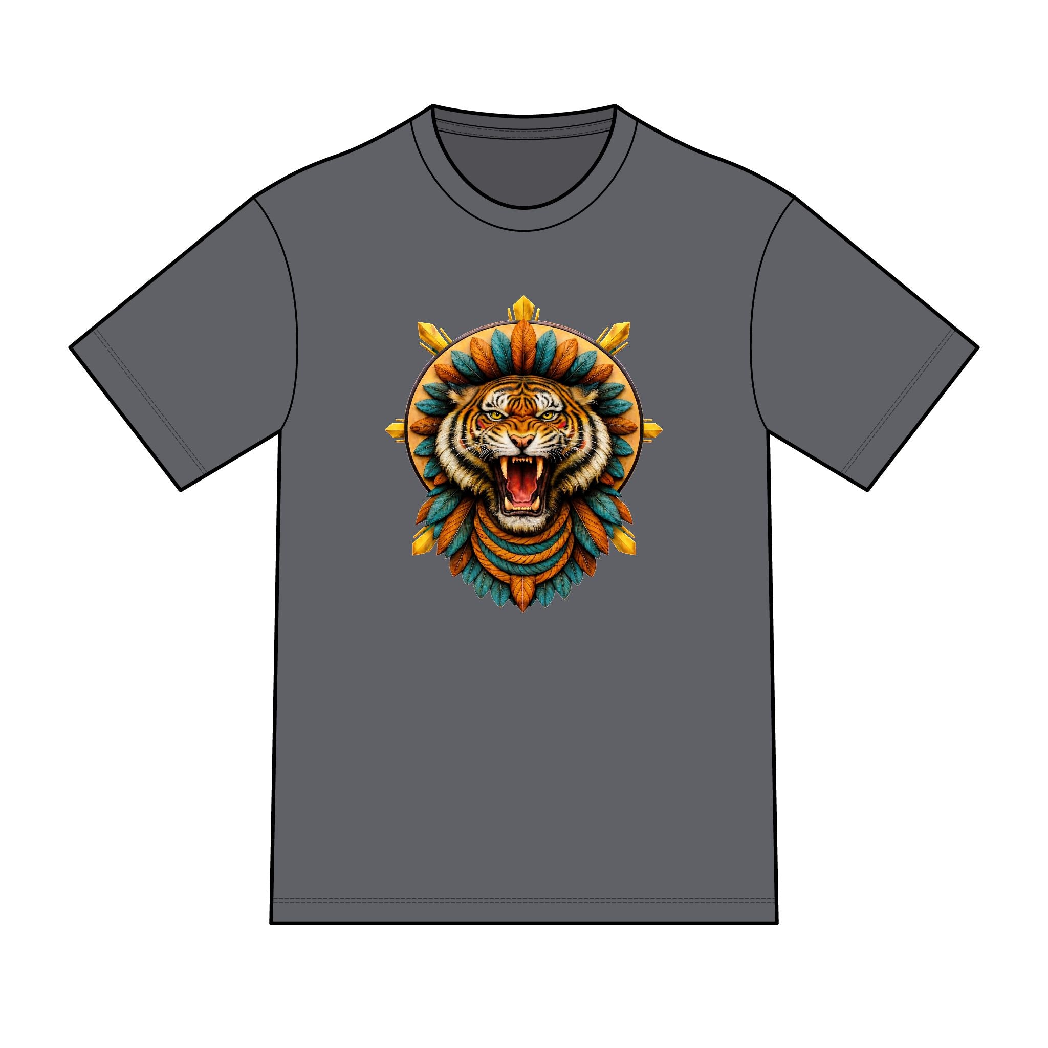 magic warpaint 06 shirt - native tiger sun rays