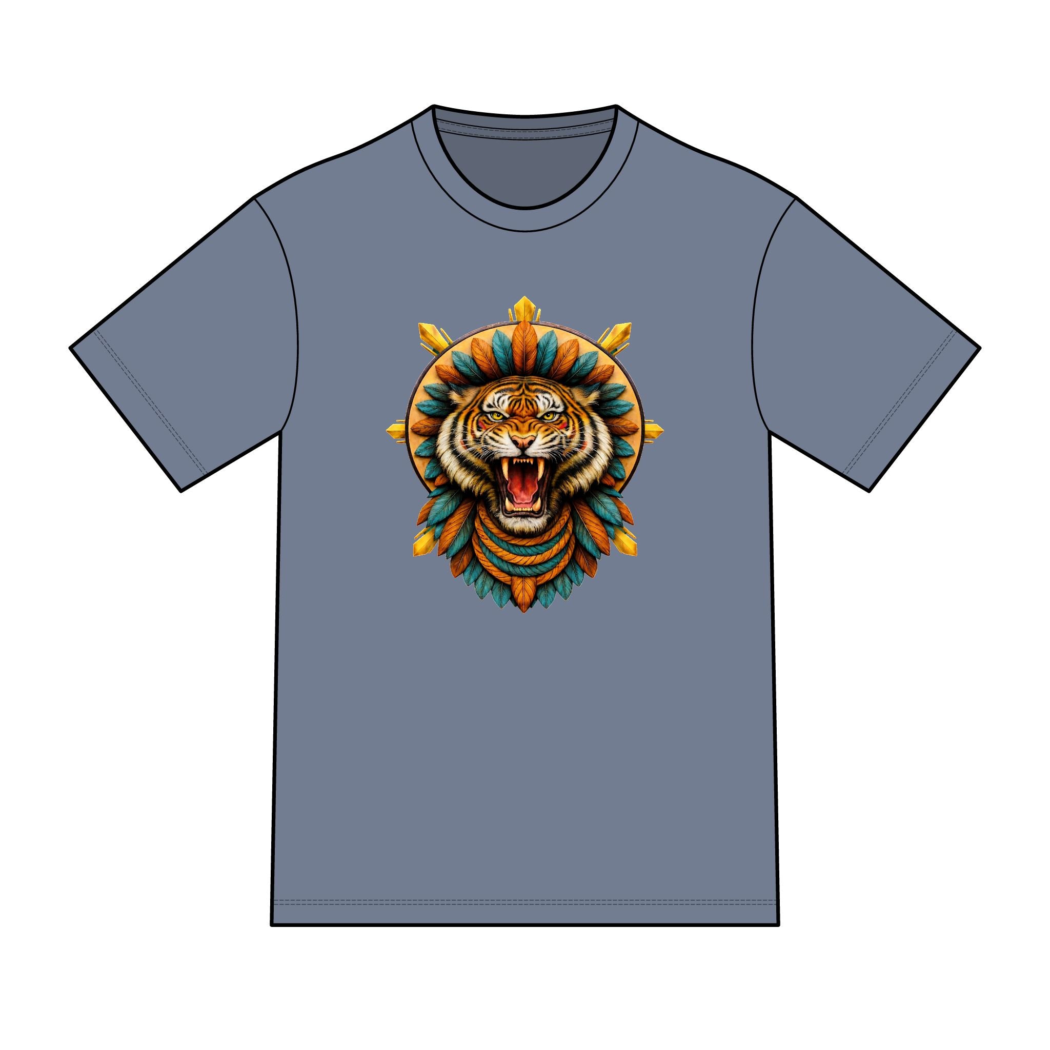 magic warpaint 06 shirt - native tiger sun rays