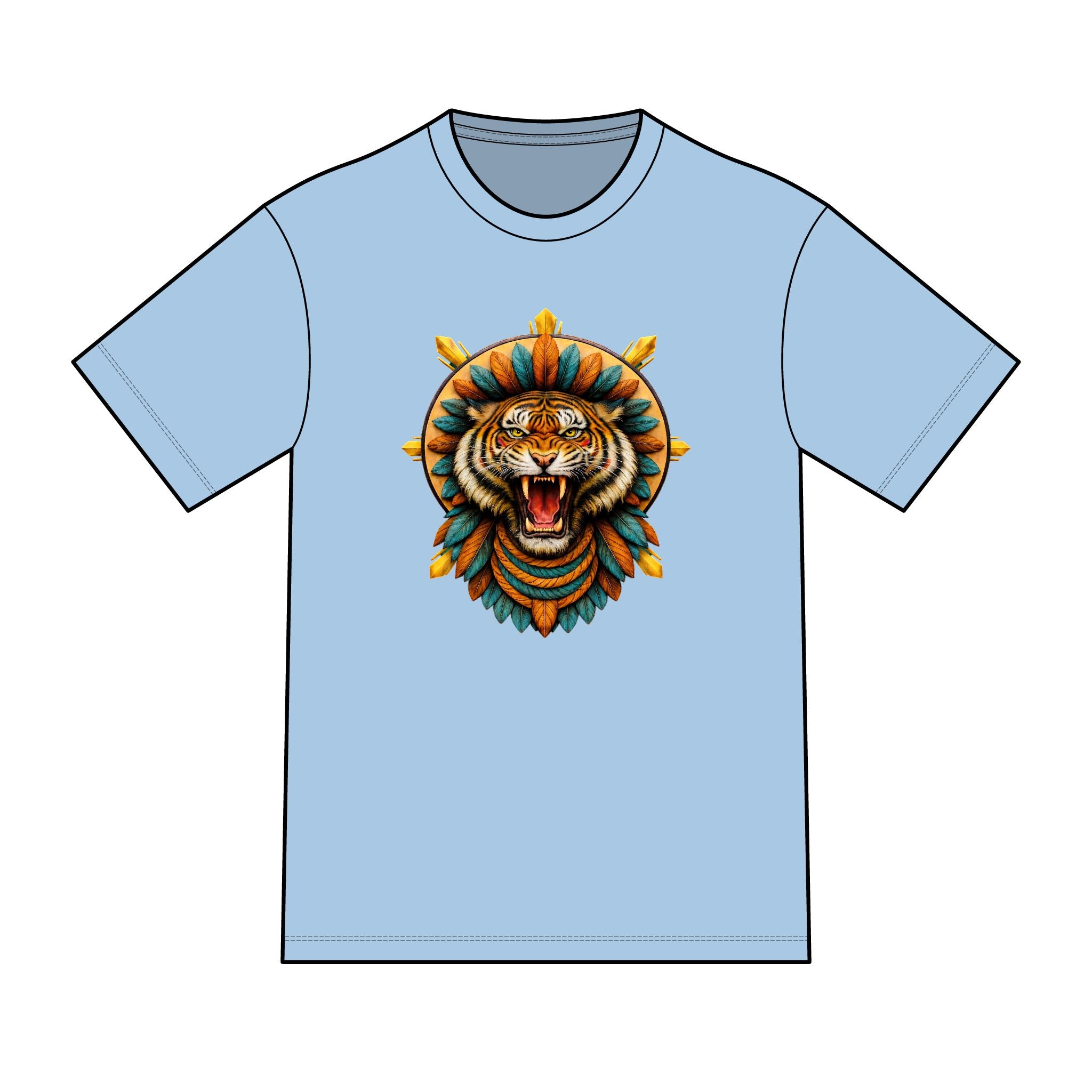magic warpaint 06 shirt - native tiger sun rays