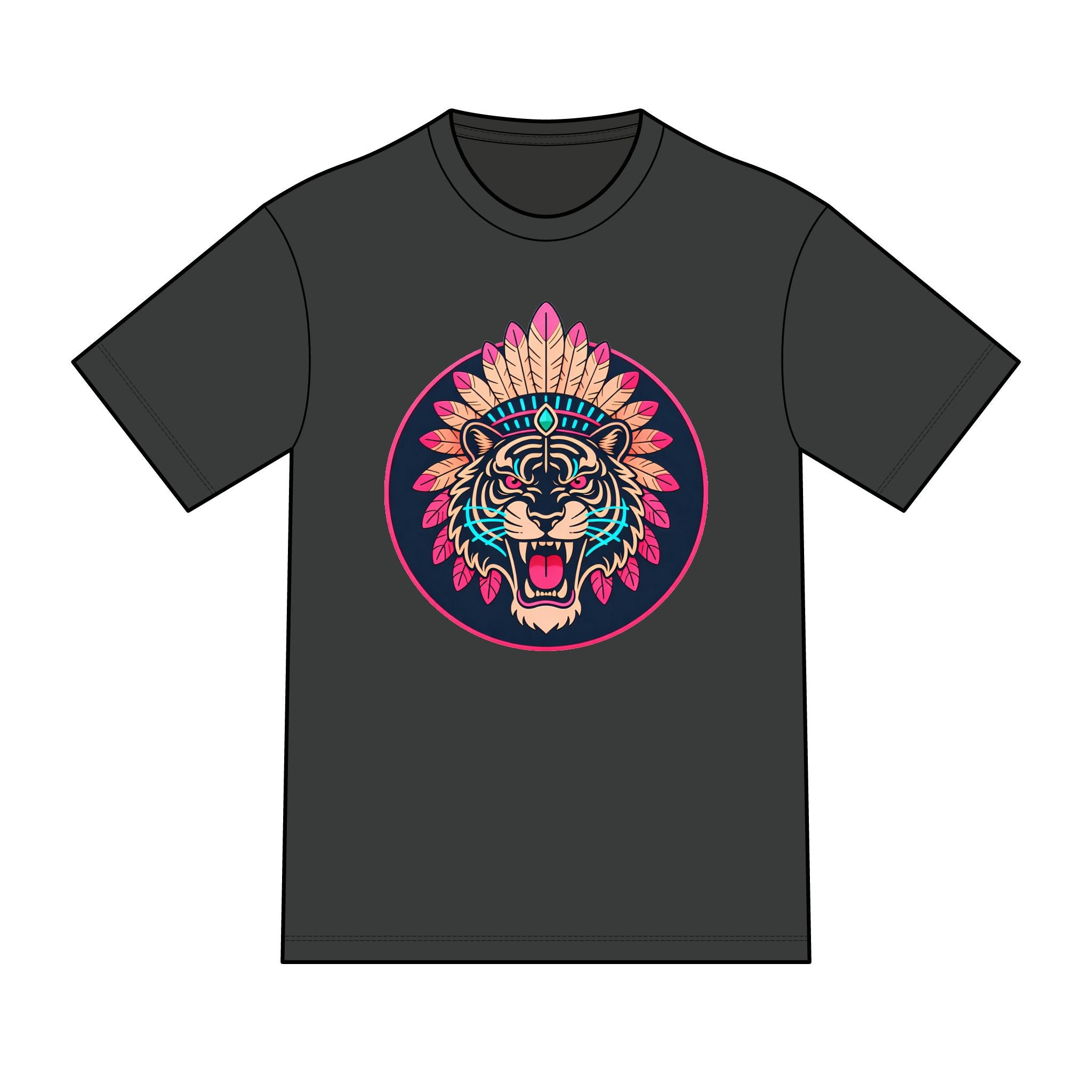 magic warpaint 25 shirt - native traditional tiger