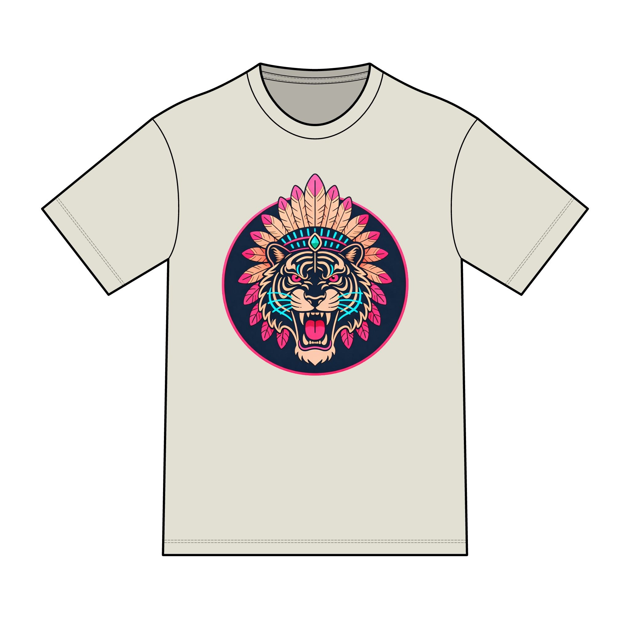 magic warpaint 25 shirt - native traditional tiger
