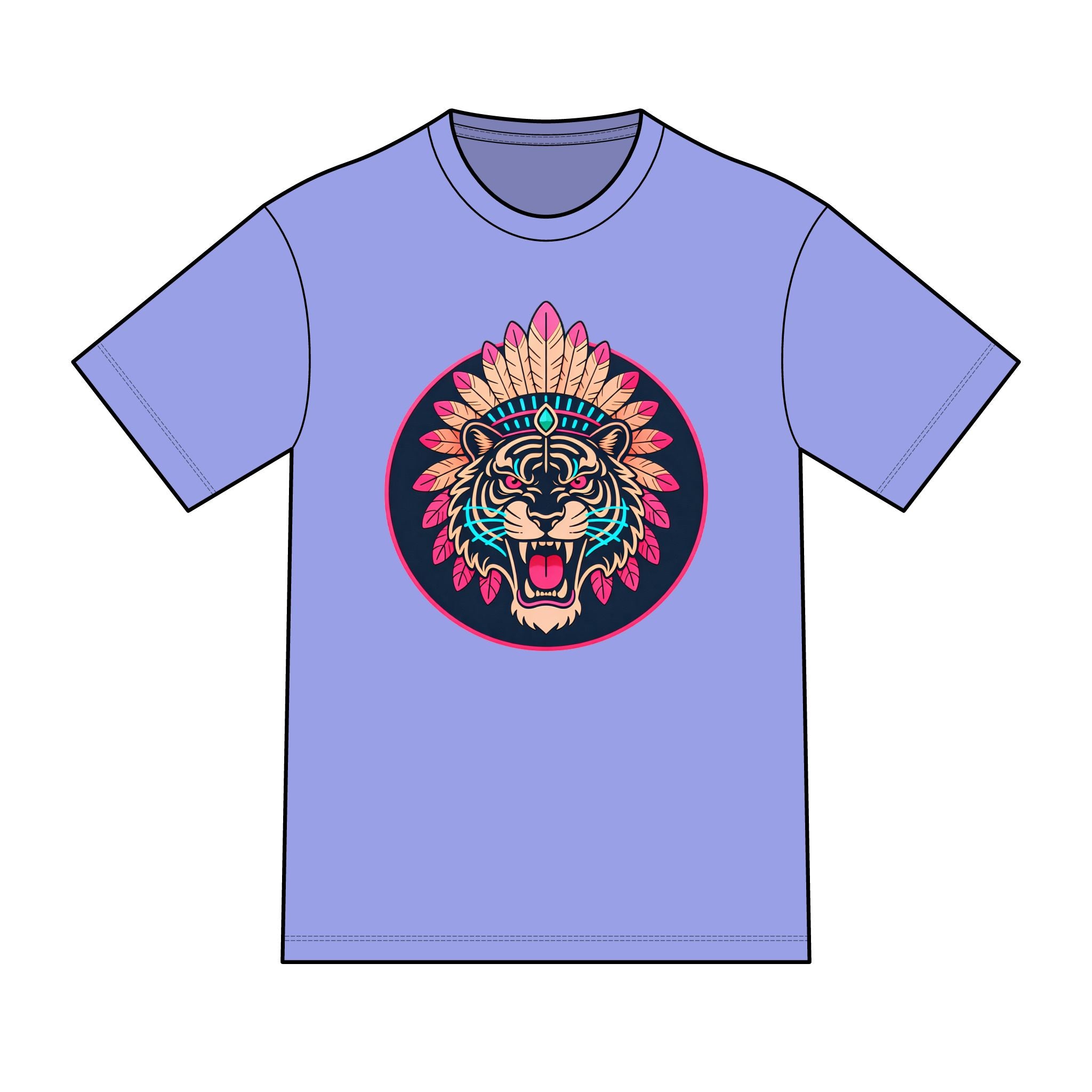 magic warpaint 25 shirt - native traditional tiger