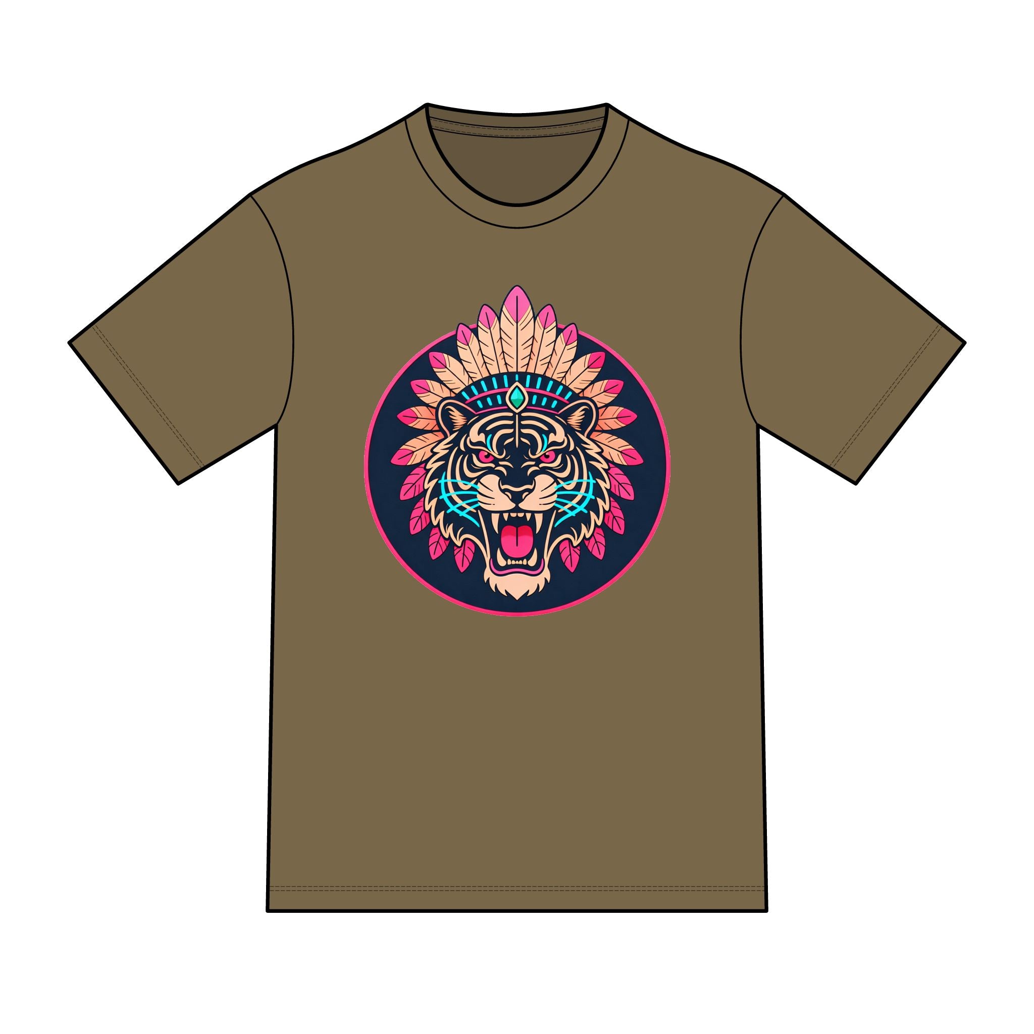 magic warpaint 25 shirt - native traditional tiger