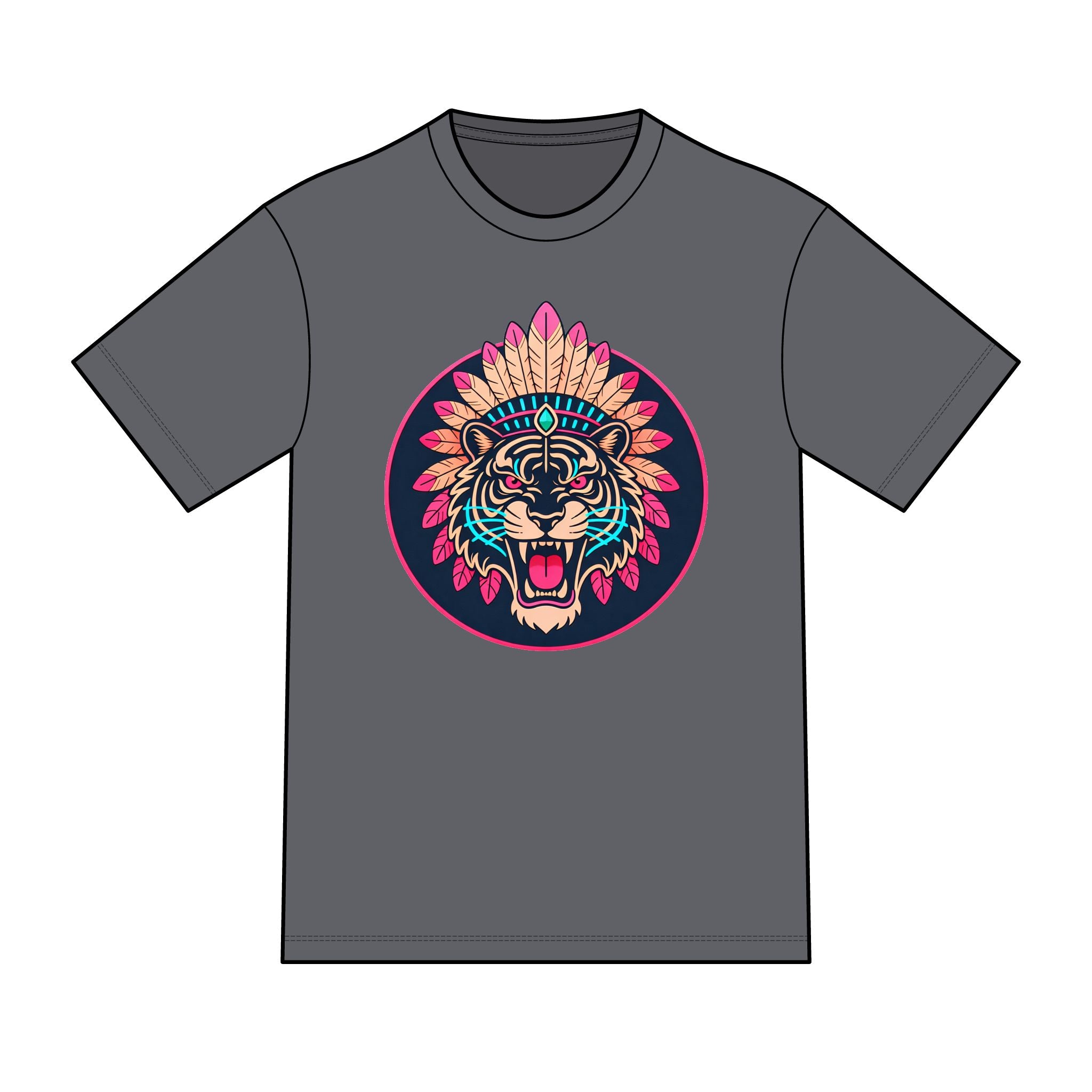 magic warpaint 25 shirt - native traditional tiger