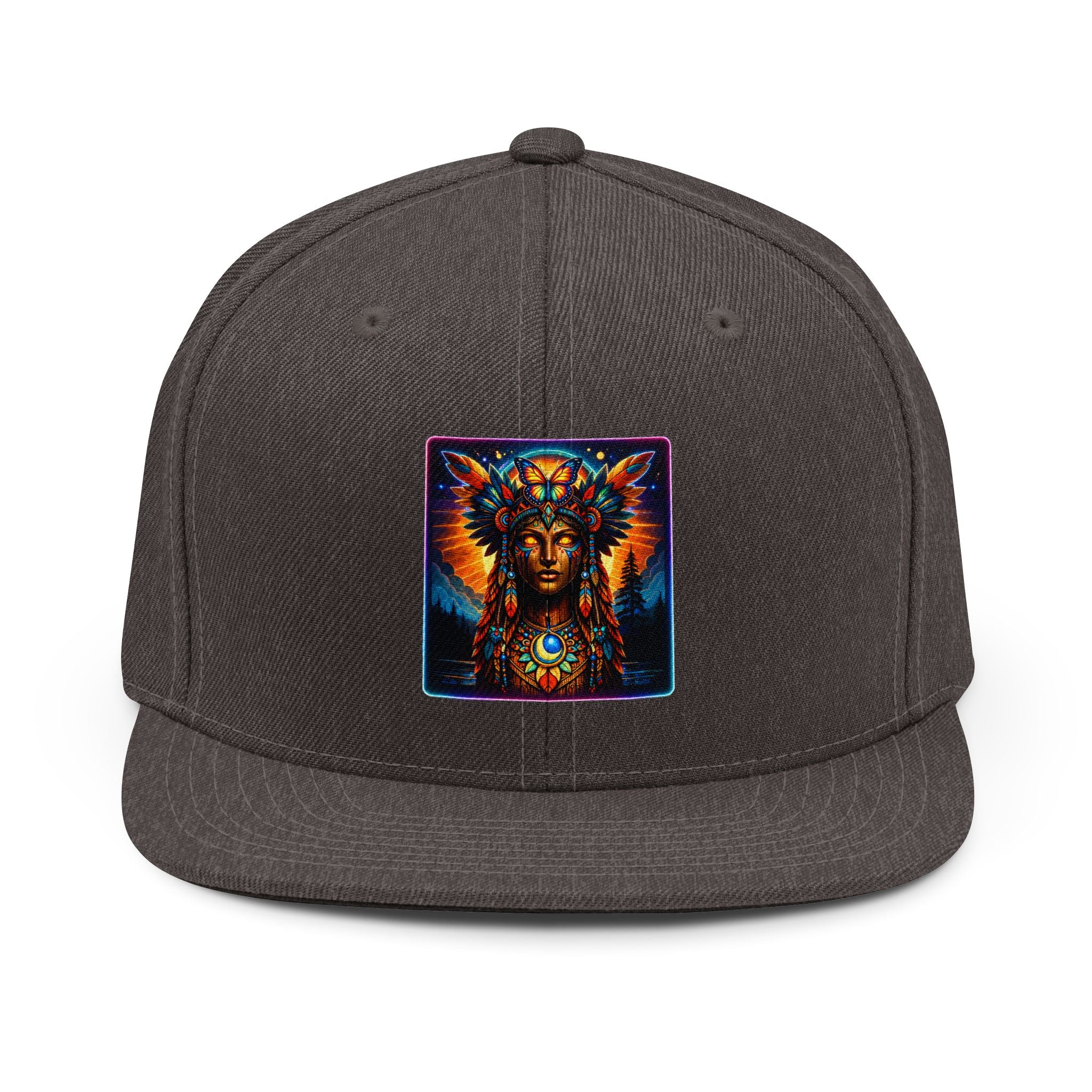magic warpaint 13 hat - Native woman Snapback Hat