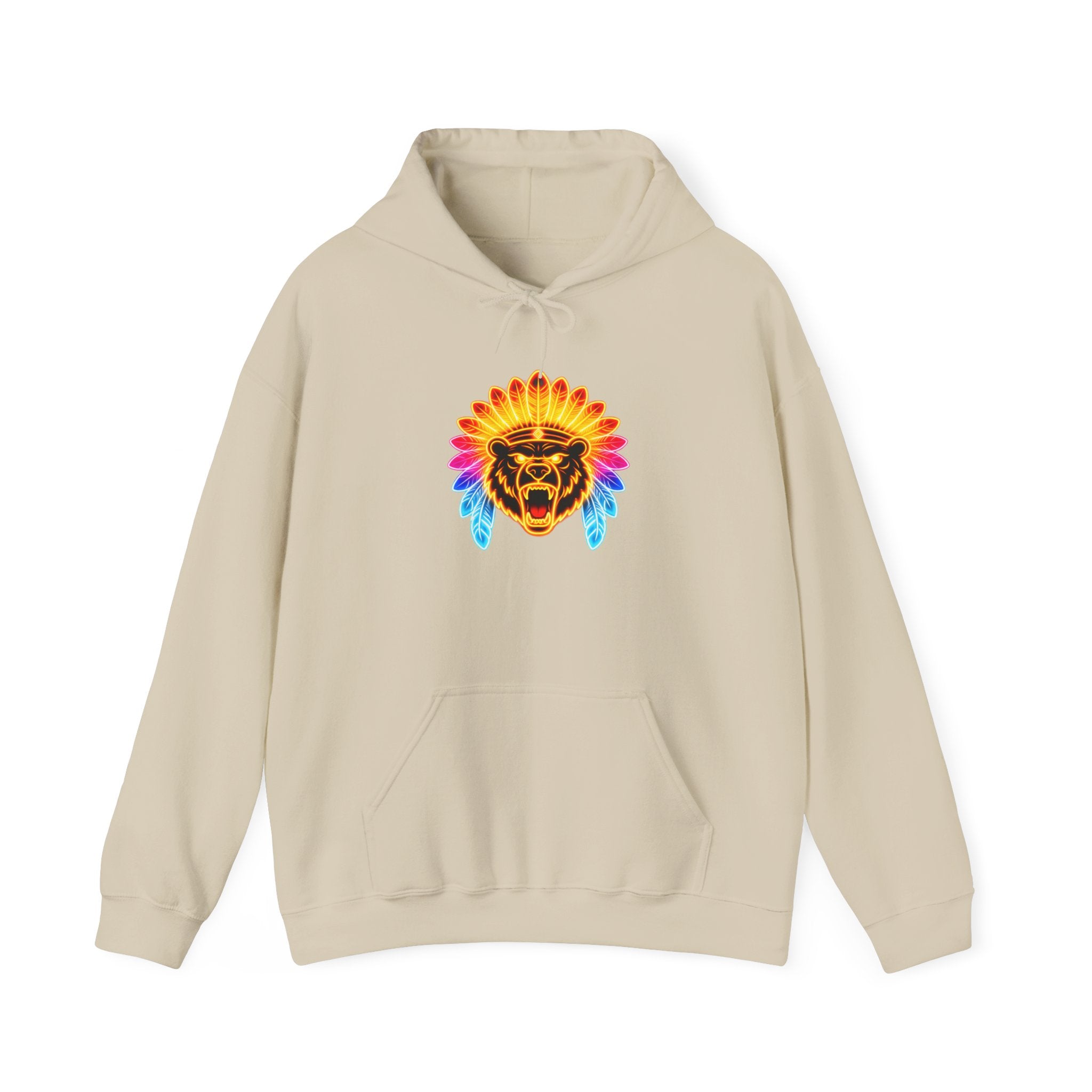 magic warpaint 30 hoodie - neon native bear