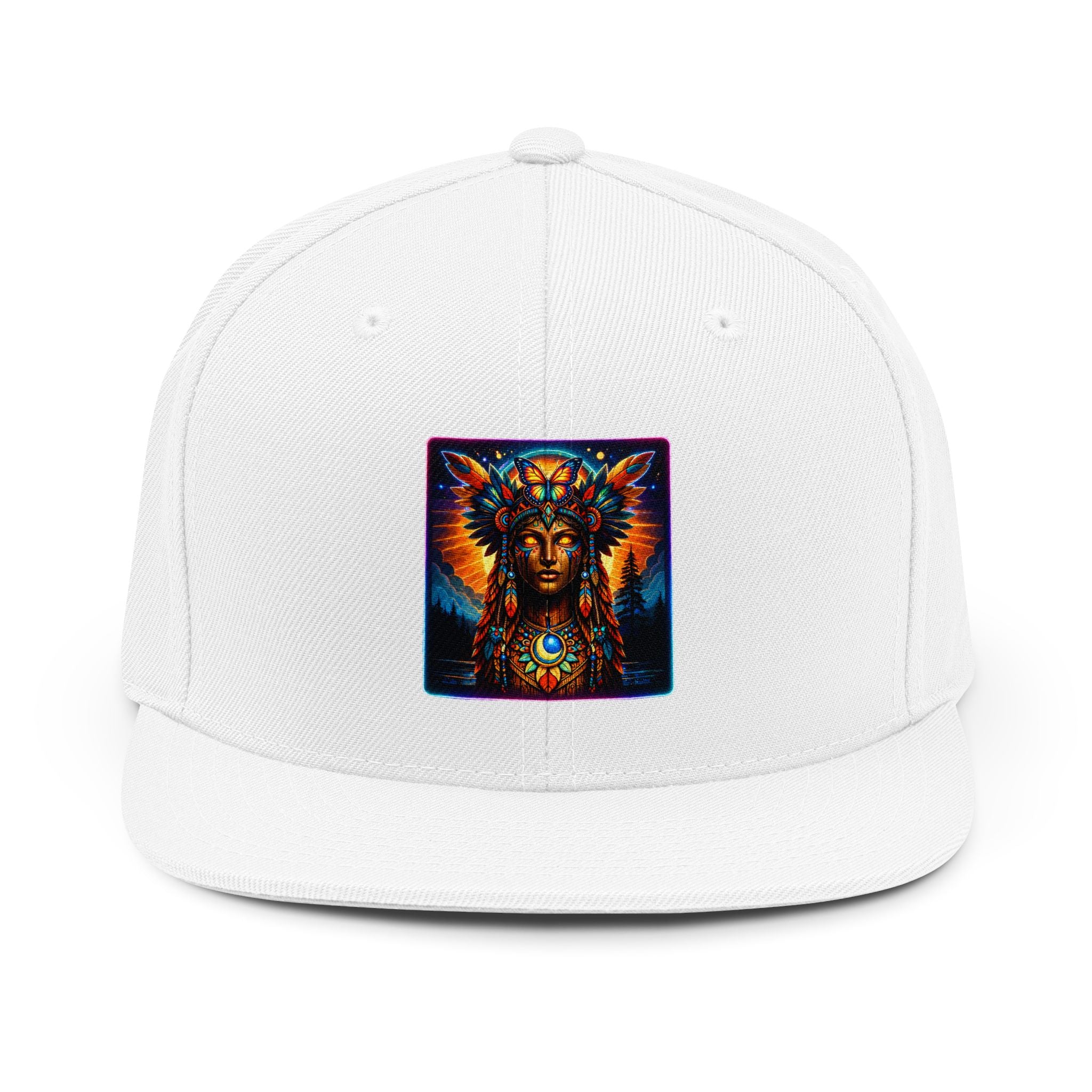 magic warpaint 13 hat - Native woman Snapback Hat